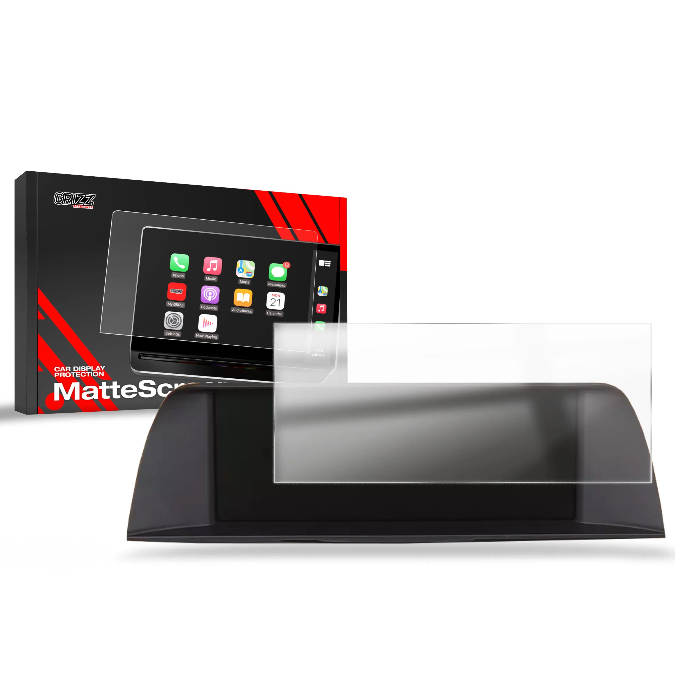 Skjermbeskytter BMW 5 (F10/F11) 8,8" 2010 - 2013 │ Matt Anti-fingeravtrykk Film Grizz MatteScreen – bilde 8