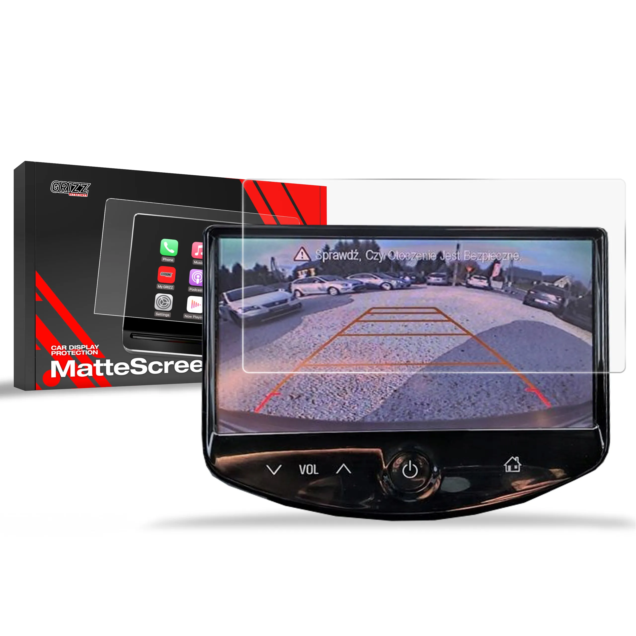Skjermbeskytter Chevrolet Trax I 7" 2013 - 2015 │ Matt Anti-fingeravtrykk Film Grizz MatteScreen