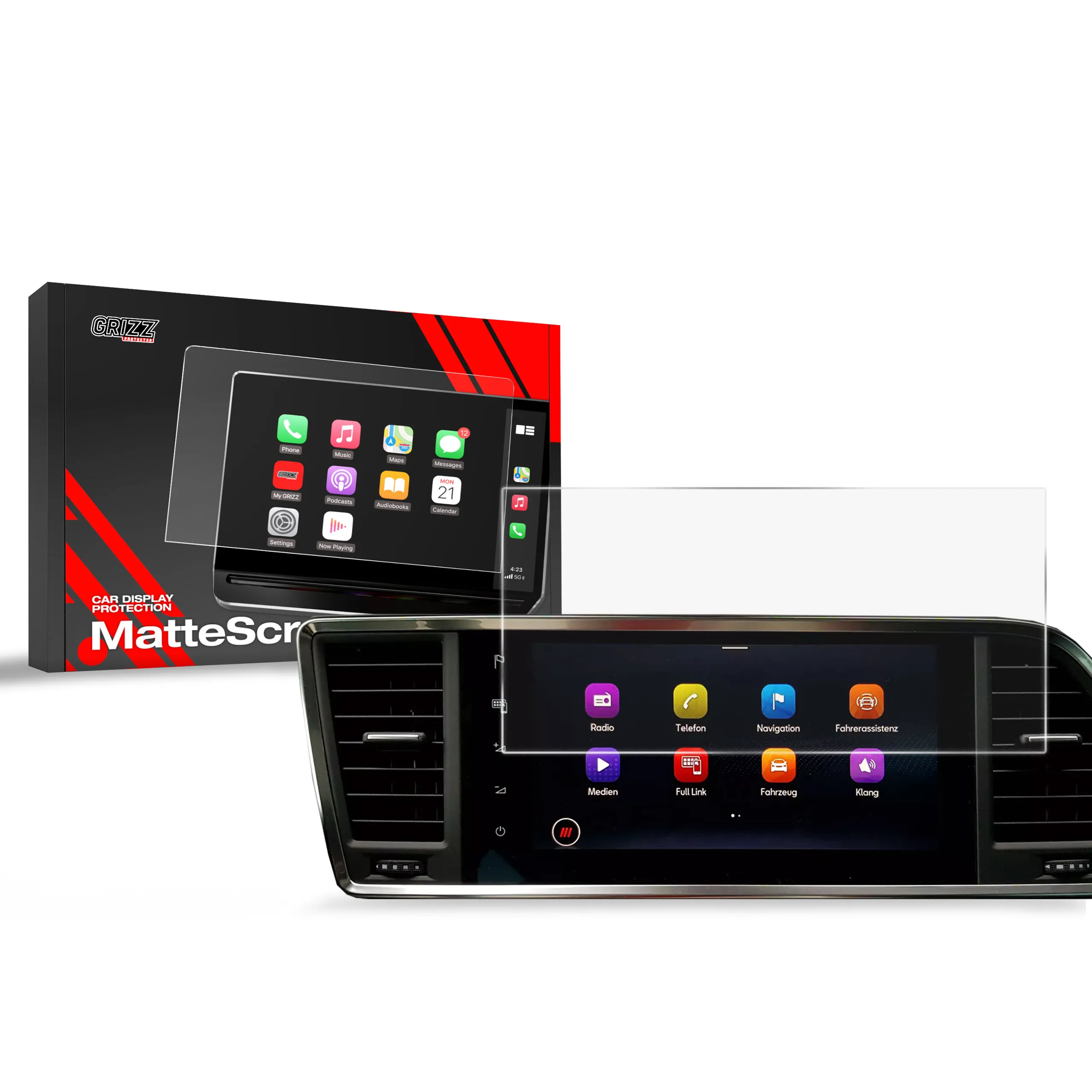 Skjermbeskytter Cupra Ateca 9,2" 2020 - 2025 │ Matt Anti-fingeravtrykk Film Grizz MatteScreen