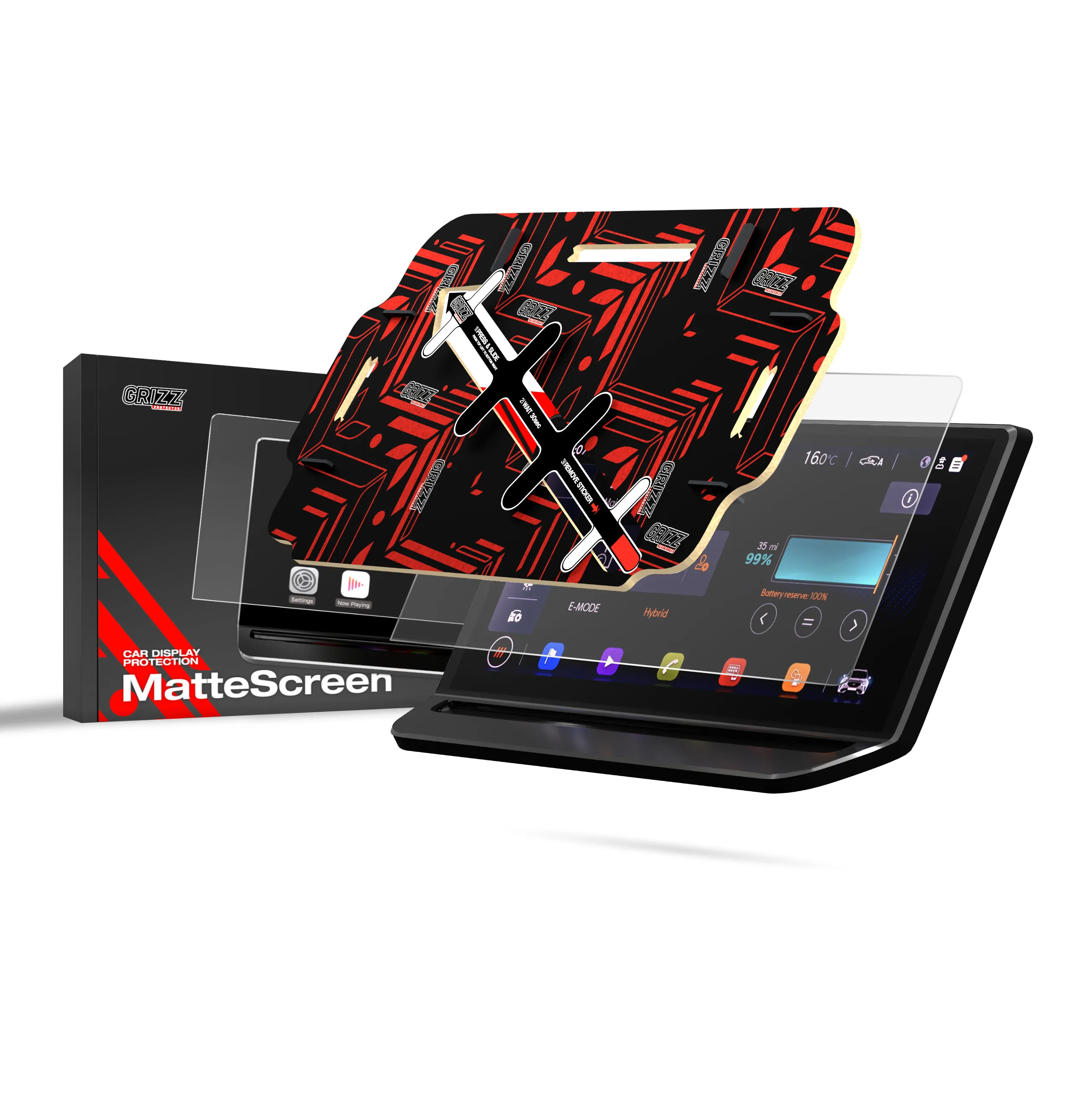 Skjermbeskytter Cupra Formentor 12,9" (2024) │ Matt Anti-fingeravtrykk Film Grizz MatteScreen