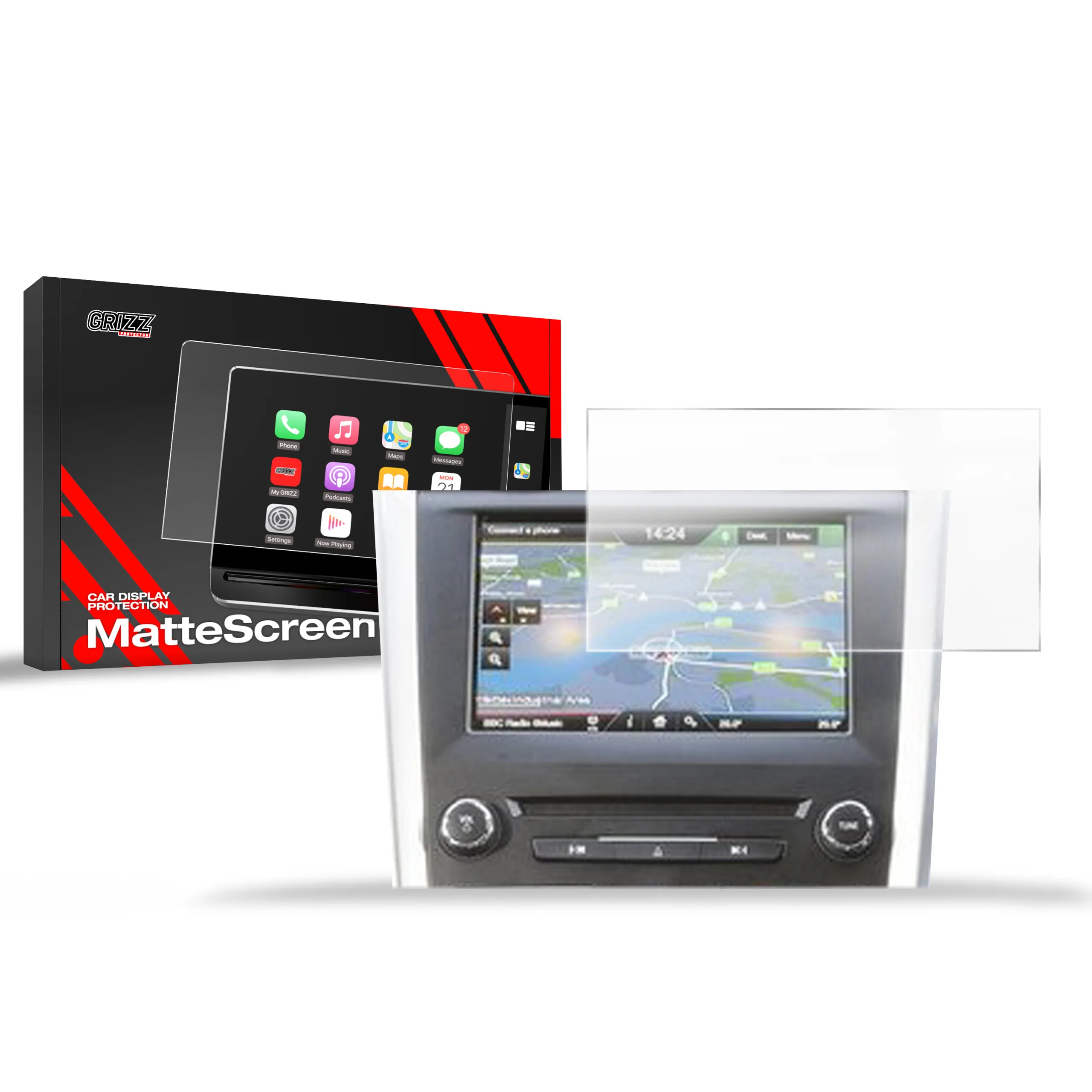 Skjermbeskytter Ford Mondeo V Sync3 8" 2014 - 2021 │ Matt Anti-fingeravtrykk Film Grizz MatteScreen
