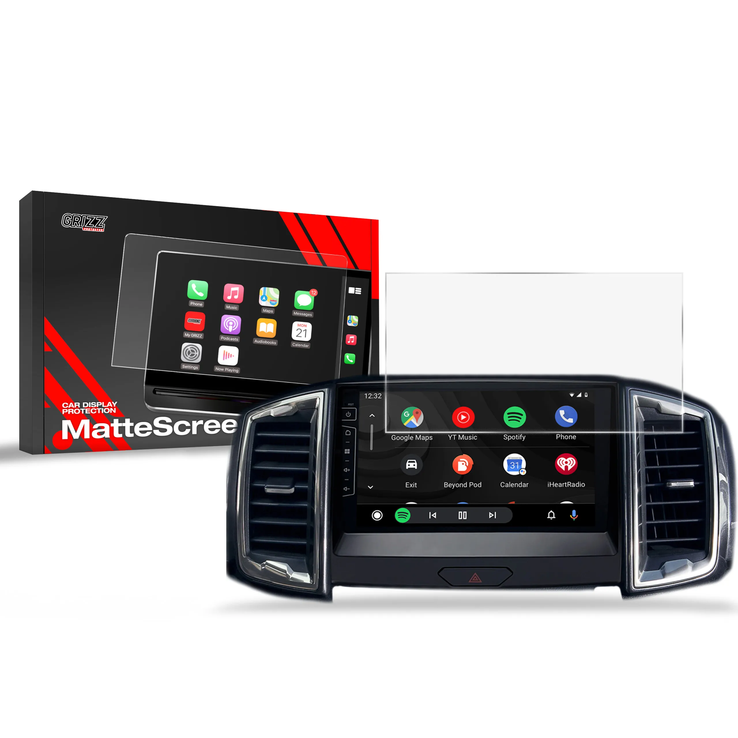 Skjermbeskytter Ford Ranger V 2015 - 2023 │ Matt Anti-fingeravtrykk Film Grizz MatteScreen