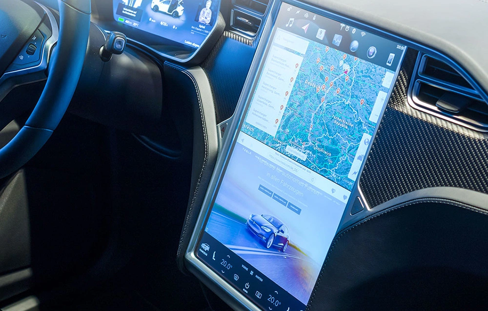 Skjermbeskytter herdet glass Tesla Model S / Model X │ 17'' Baseus Crystal 0,3mm Anti-fingerprint Tempered Glass Film – bilde 8