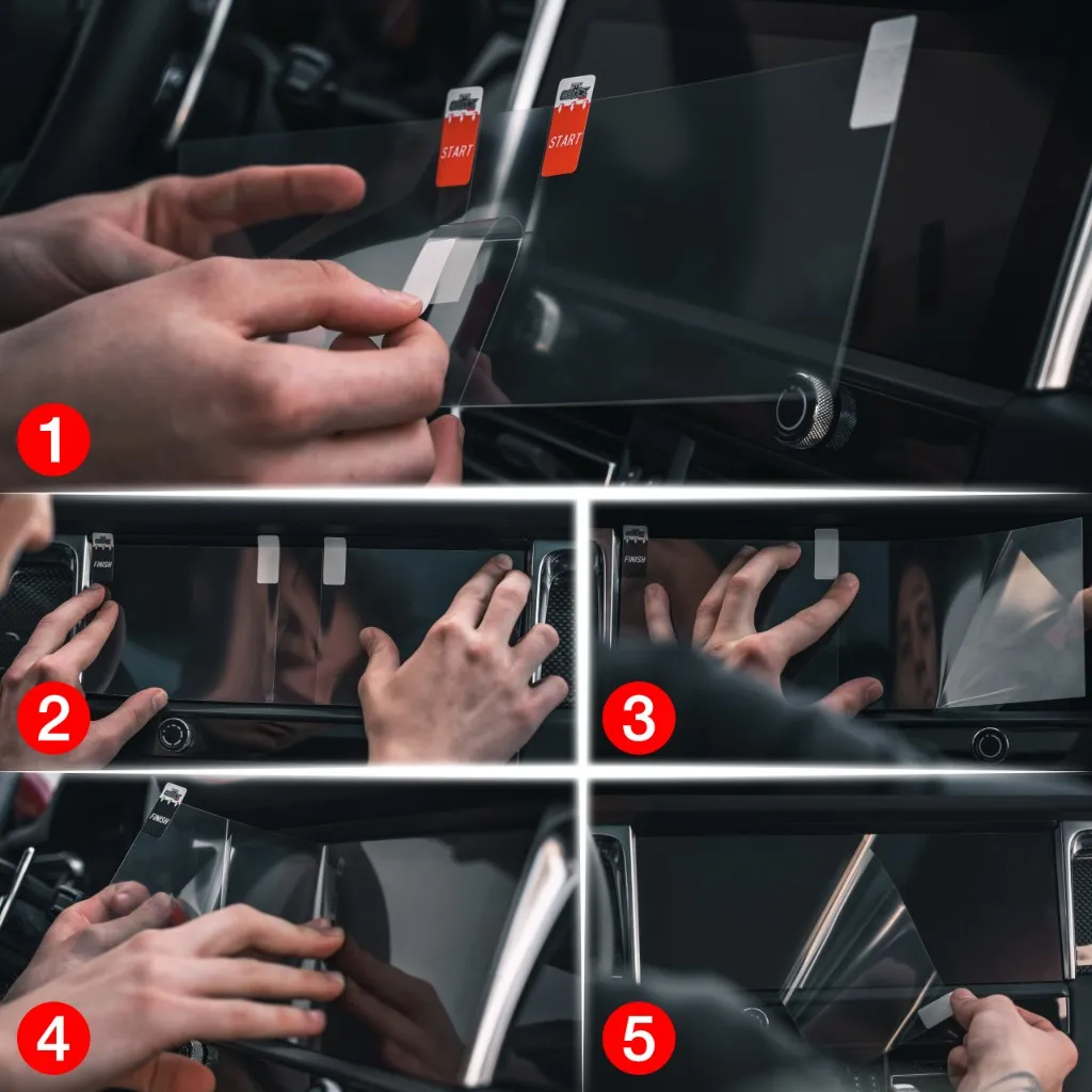 Skjermbeskytter Honda CB500 Hornet 5" 2024 - 2025 │ Matt Anti-fingeravtrykk Film Grizz MatteScreen – bilde 6