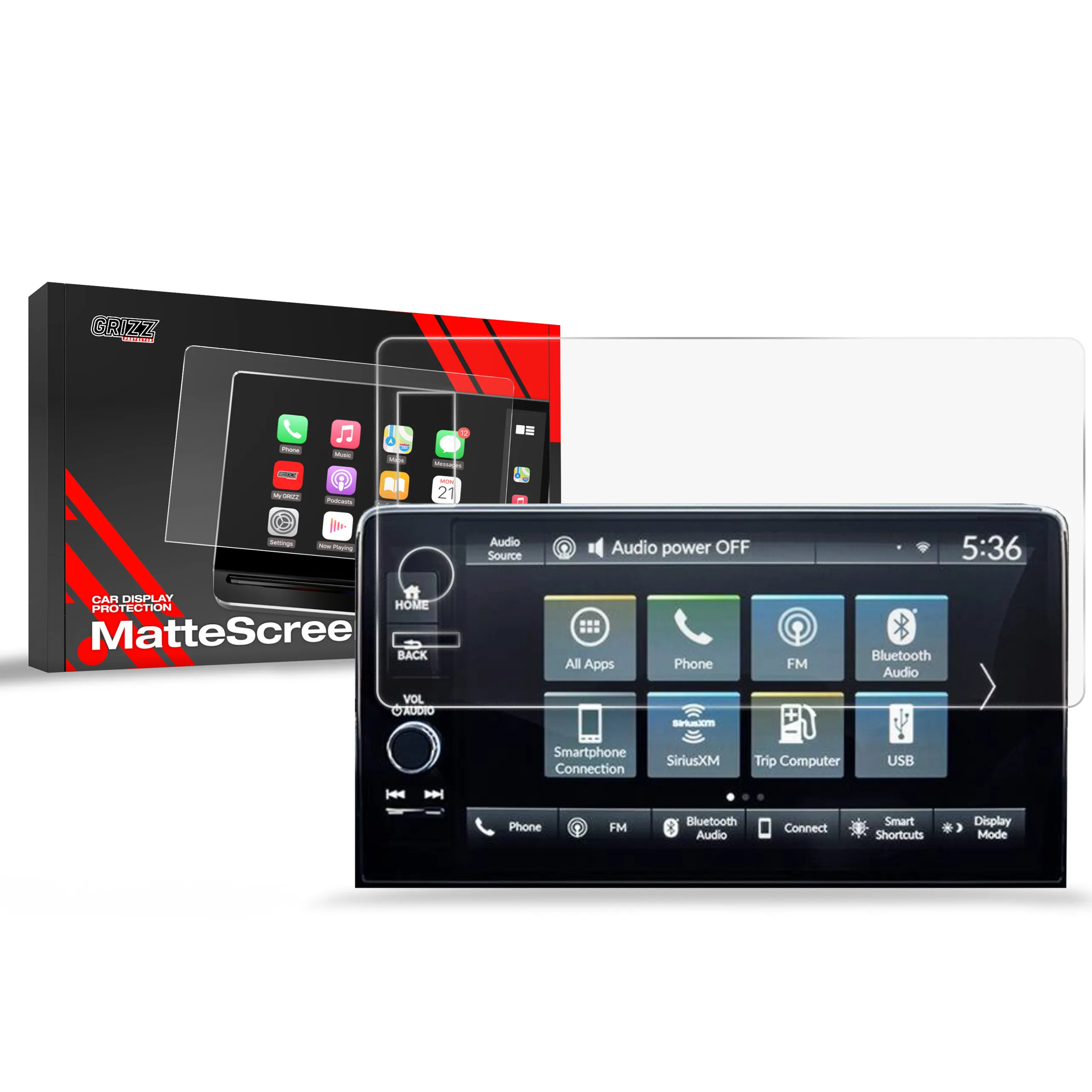 Skjermbeskytter Honda CR-V 6 9" 2022 - 2025 │ Matt Anti-fingeravtrykk Film Grizz MatteScreen