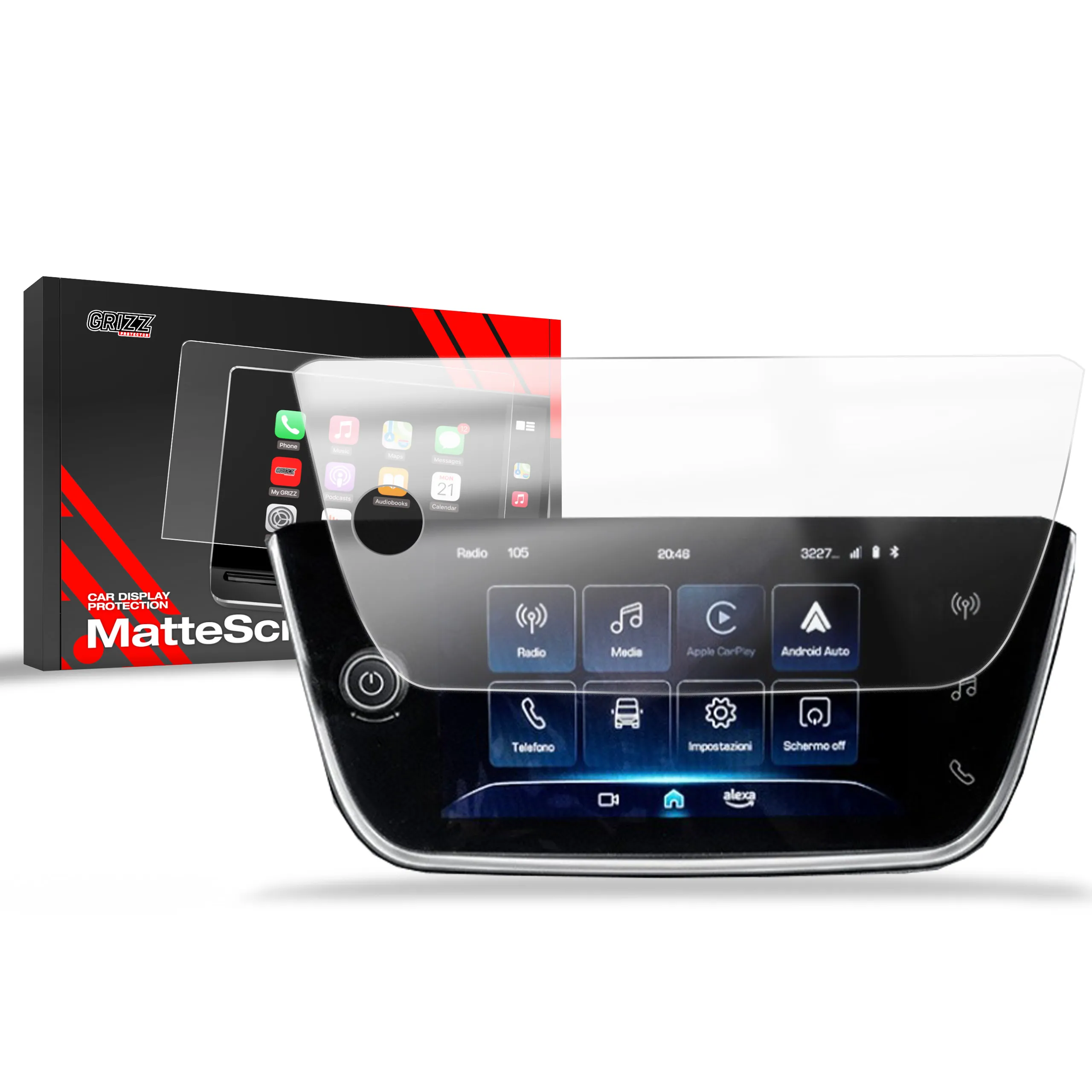 Skjermbeskytter Iveco Daily DAB 7" 2024 - 2025 │ Matt Anti-fingeravtrykk Film Grizz MatteScreen