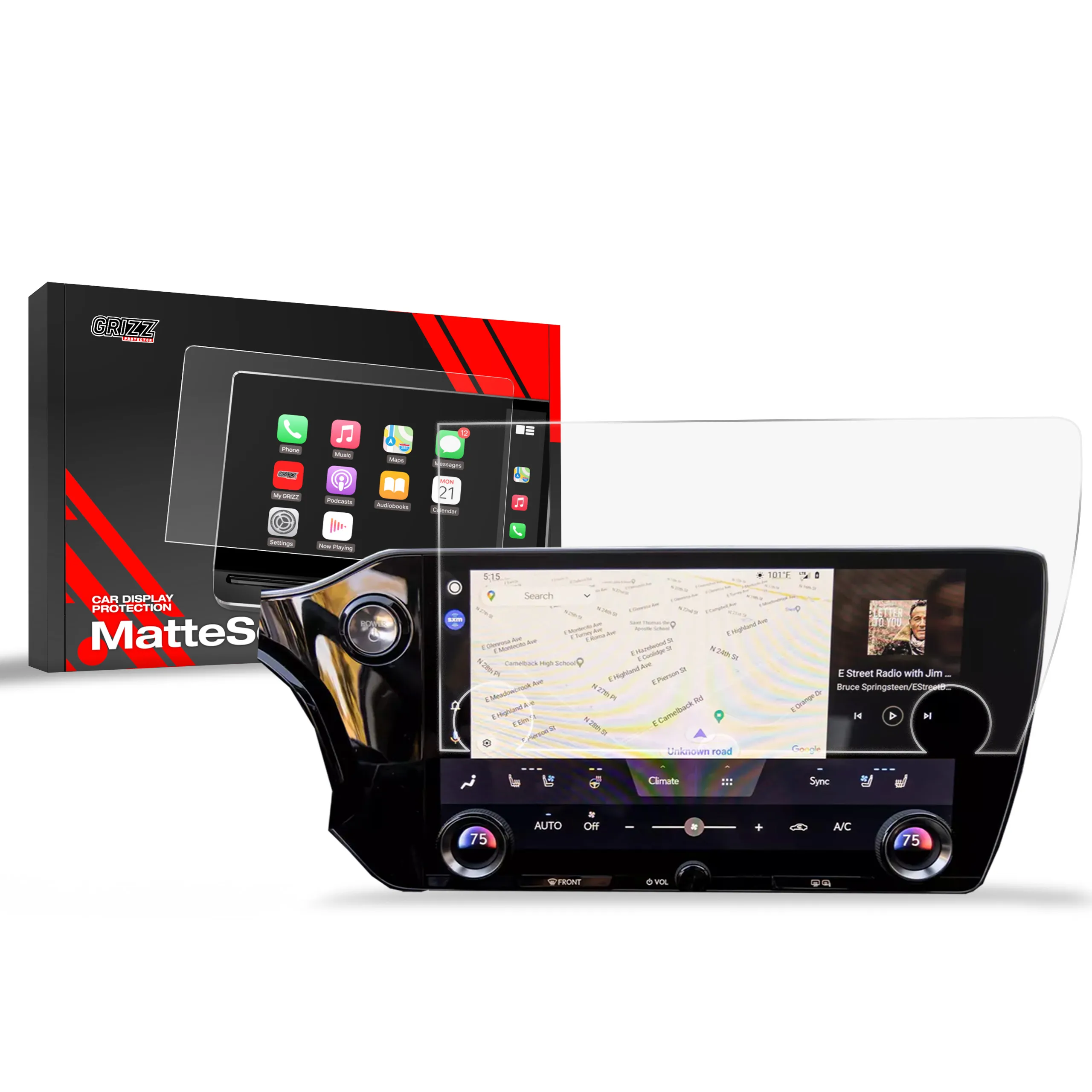 Skjermbeskytter Lexus NX II 14" 2021 - 2025 │ Matt Anti-fingeravtrykk Film Grizz MatteScreen