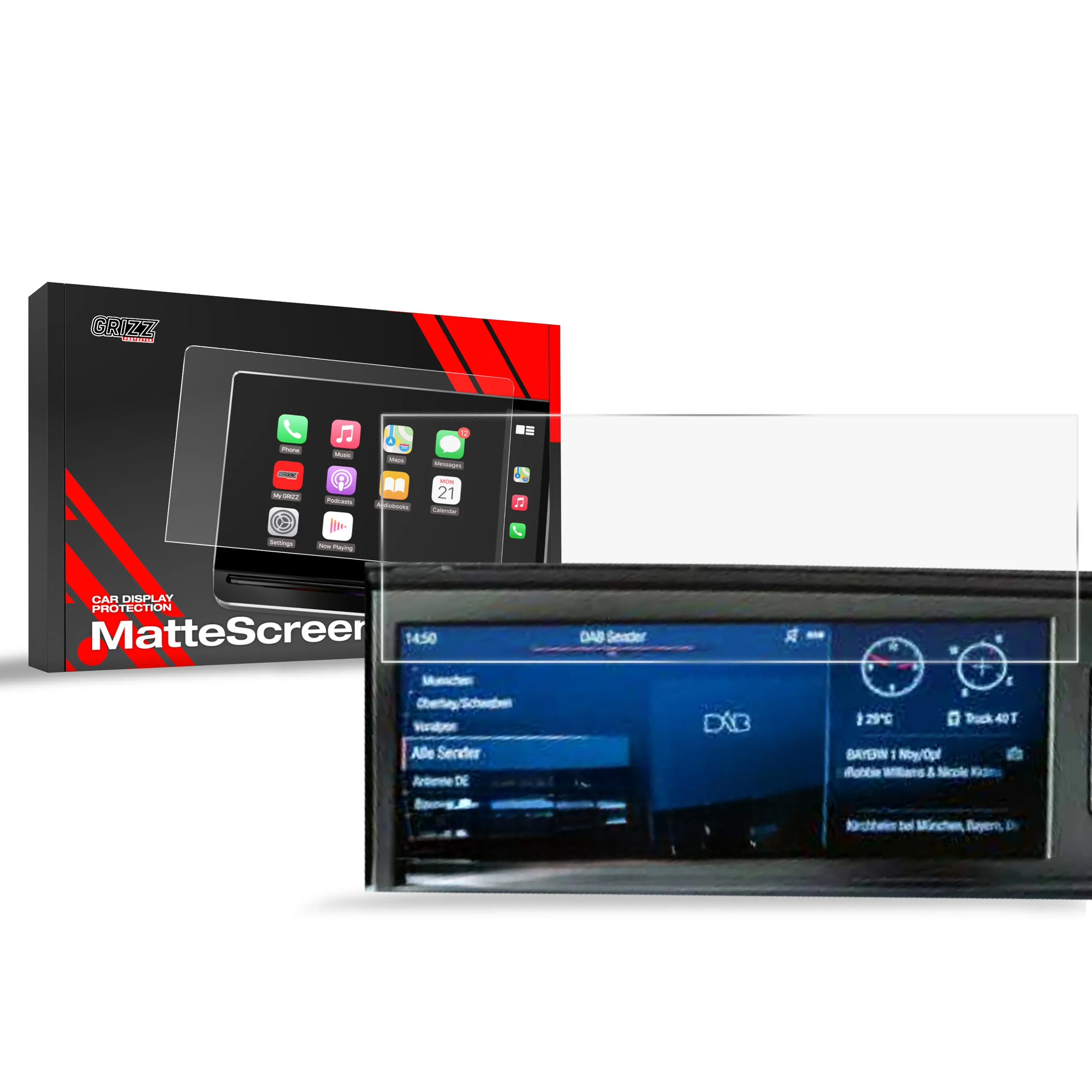 Skjermbeskytter MAN TGM 12,3" │ Matt Anti-fingeravtrykk Film Grizz MatteScreen Image 1