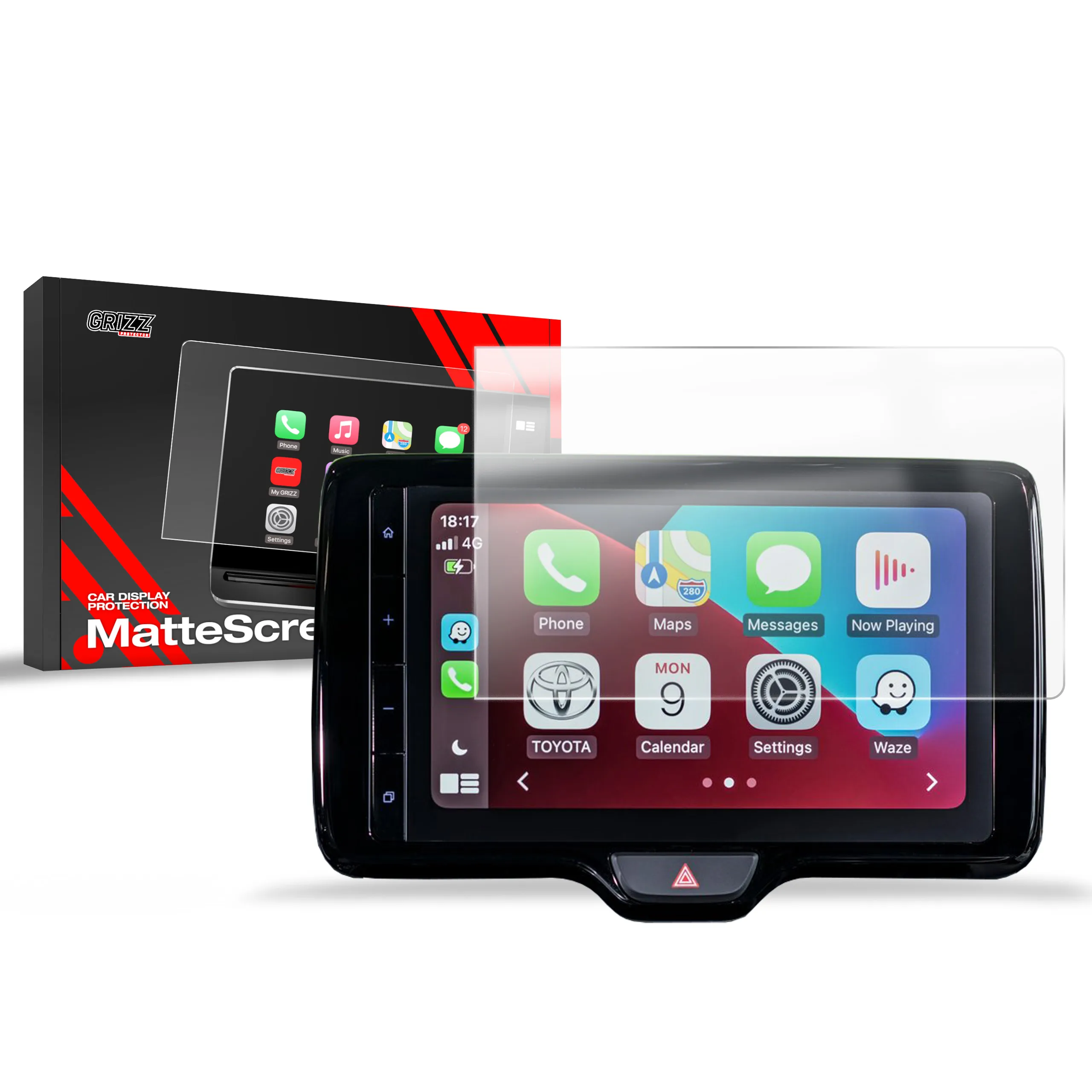 Skjermbeskytter Mazda 2 Hybrid 2024 - 2025 │ Matt Anti-fingeravtrykk Film Grizz MatteScreen