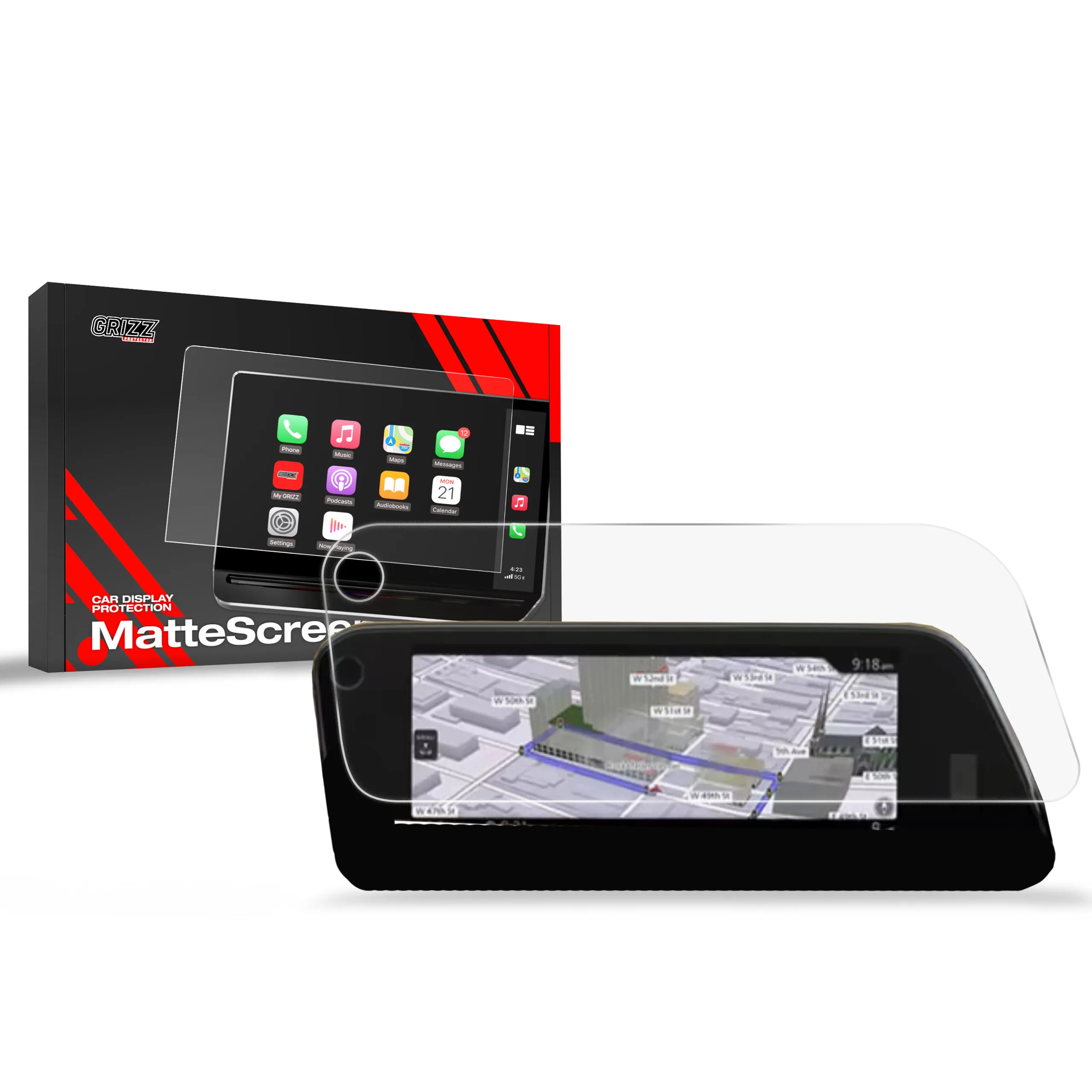 Skjermbeskytter Mazda CX-30 8,8" 2019 - 2025 │ Matt Anti-fingeravtrykk Film Grizz MatteScreen