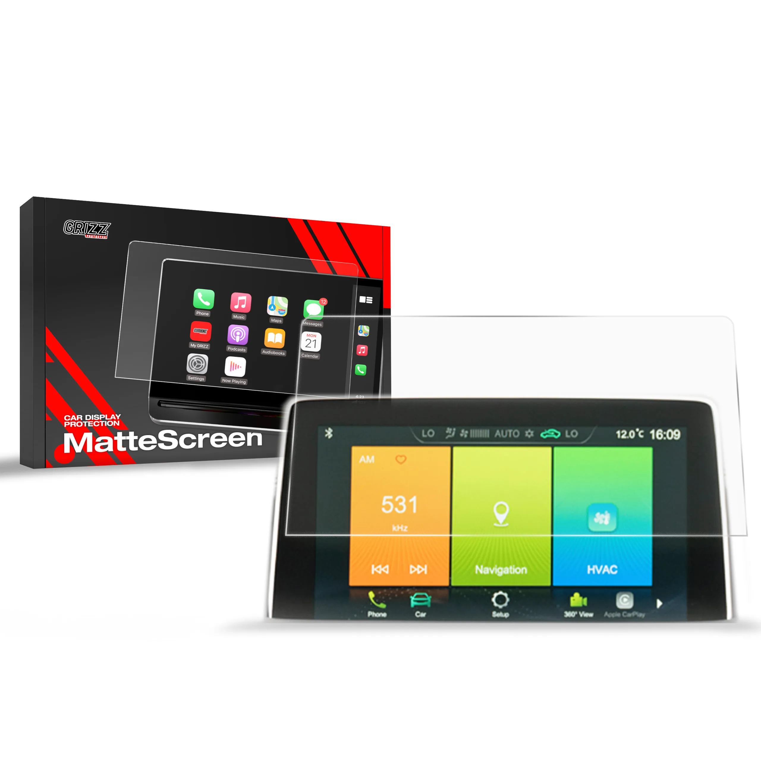 Skjermbeskytter MG HS 10,1" 2022 - 2025 │ Matt Anti-fingeravtrykk Film Grizz MatteScreen