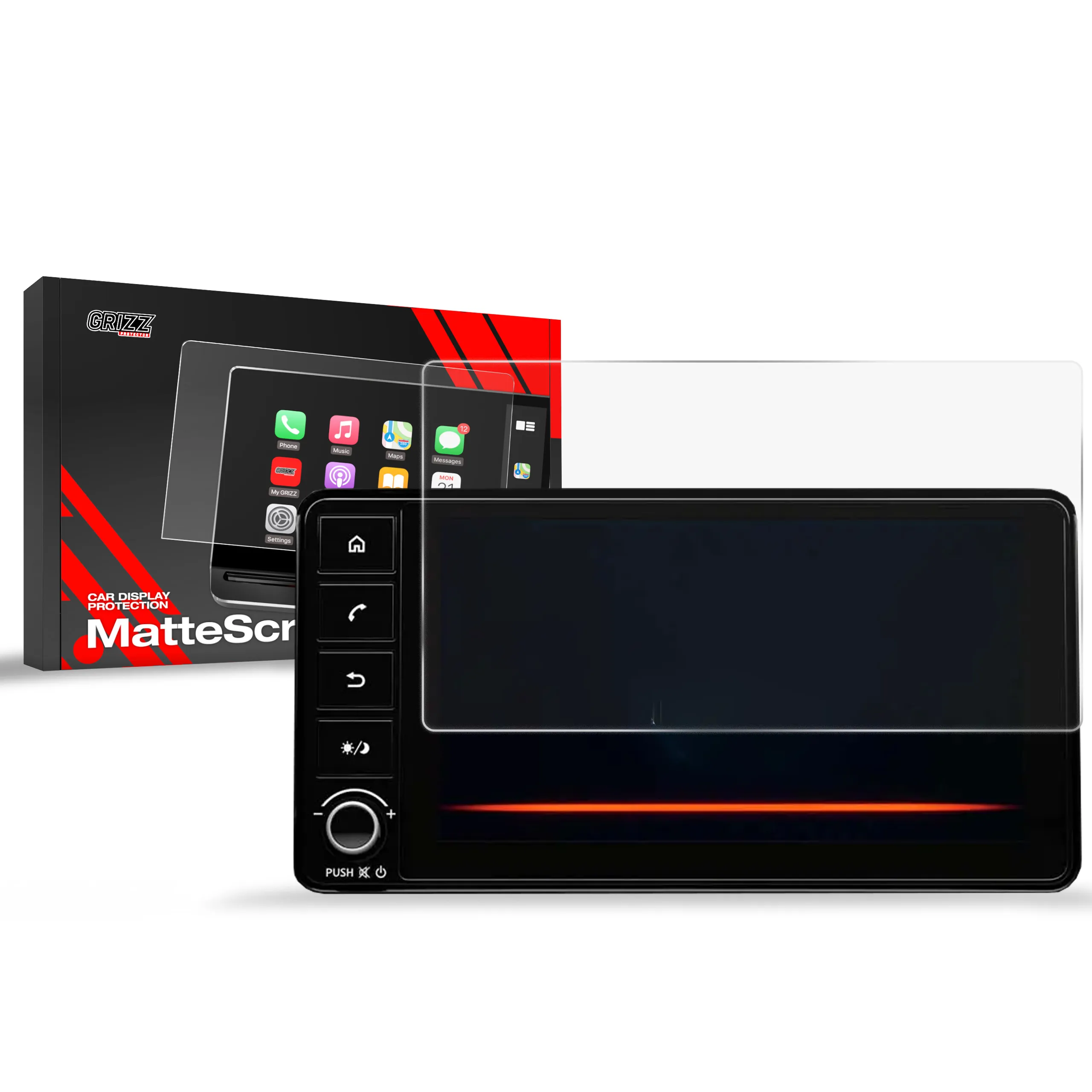 Skjermbeskytter Mitsubishi Space Star 7" 2024 - 2025 │ Matt Anti-fingeravtrykk Film Grizz MatteScreen