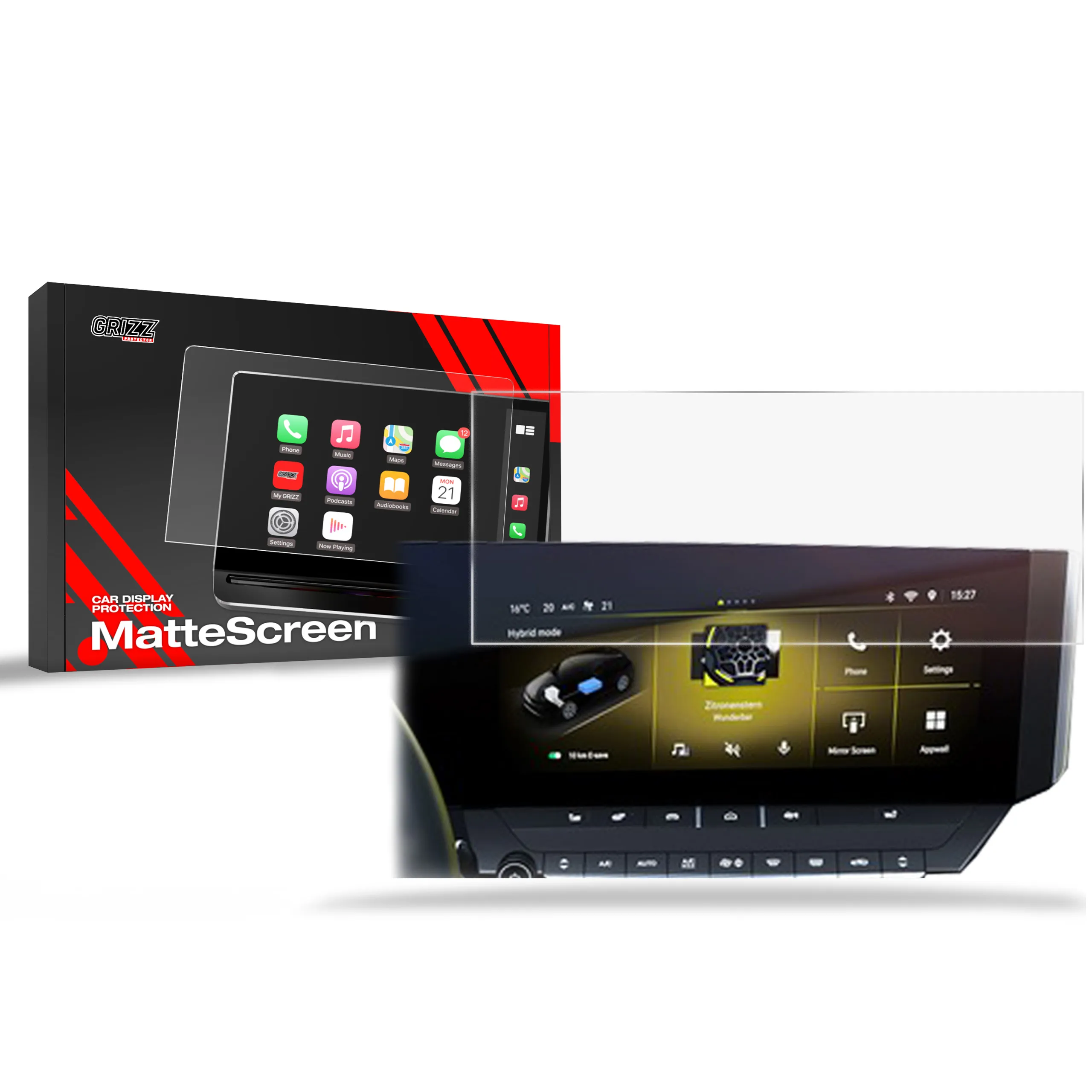 Skjermbeskytter Opel Astra L Pure Panel 10" 2021 - 2025 │ Matt Anti-fingeravtrykk Film Grizz MatteScreen Image 1
