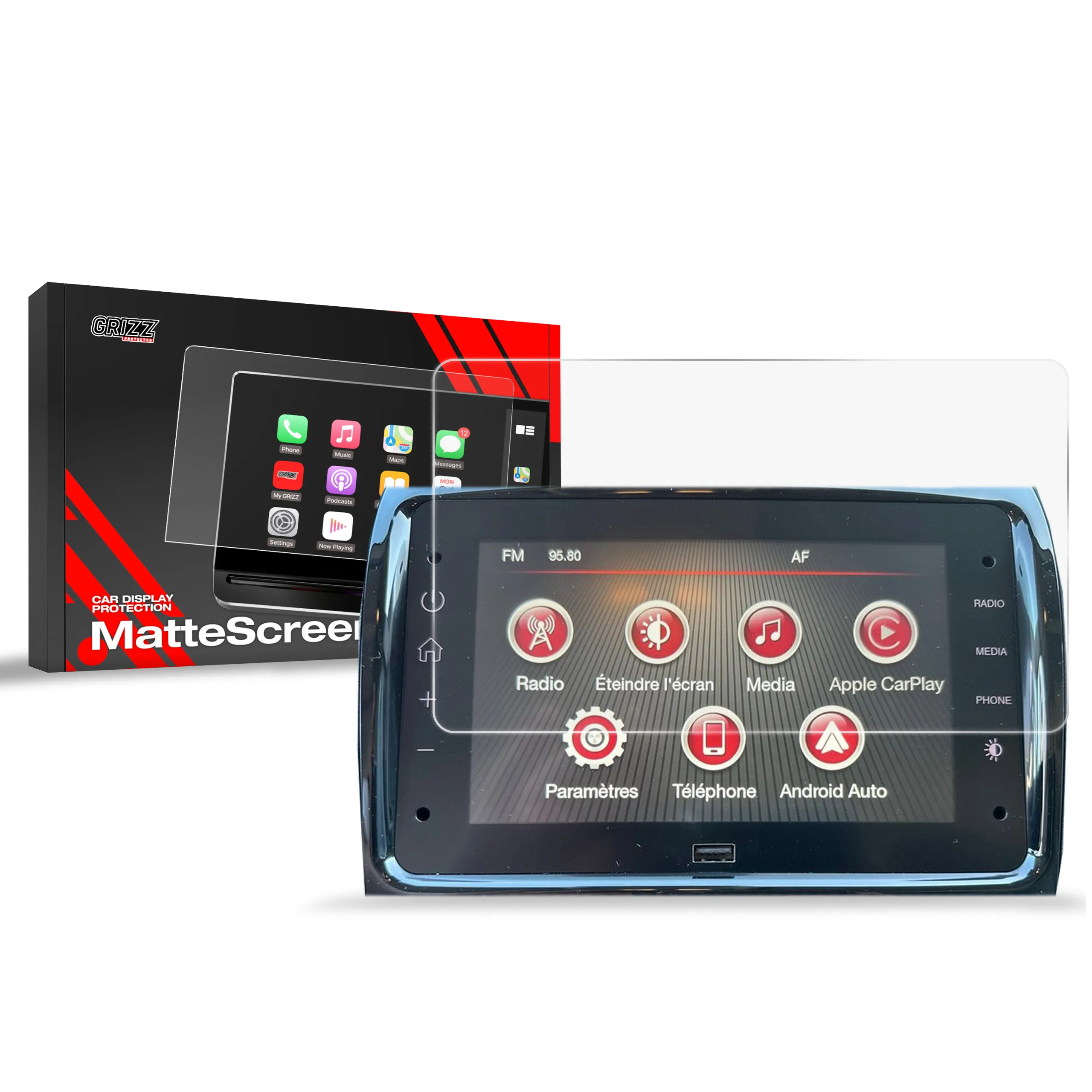 Skjermbeskytter Opel Movano III 10" 2023 - 2025 │ Matt Anti-fingeravtrykk Film Grizz MatteScreen