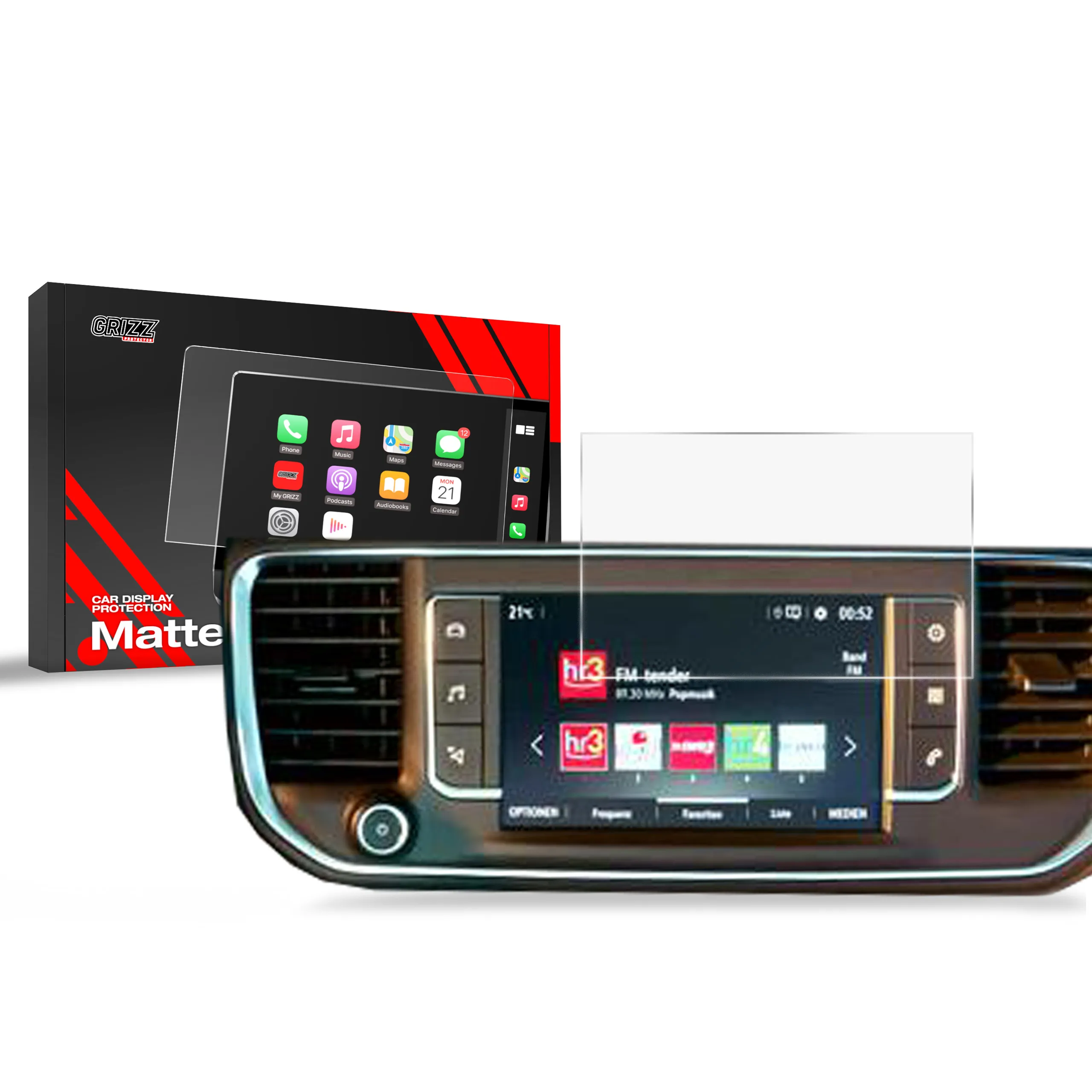 Skjermbeskytter Opel Vivaro III 7" 2023 - 2025 │ Matt Anti-fingeravtrykk Film Grizz MatteScreen