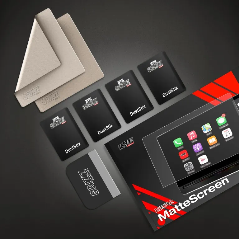 Skjermbeskytter Polestar 2 2021 - 2025 │ Matt Anti-fingeravtrykk Film Grizz MatteScreen Image 8