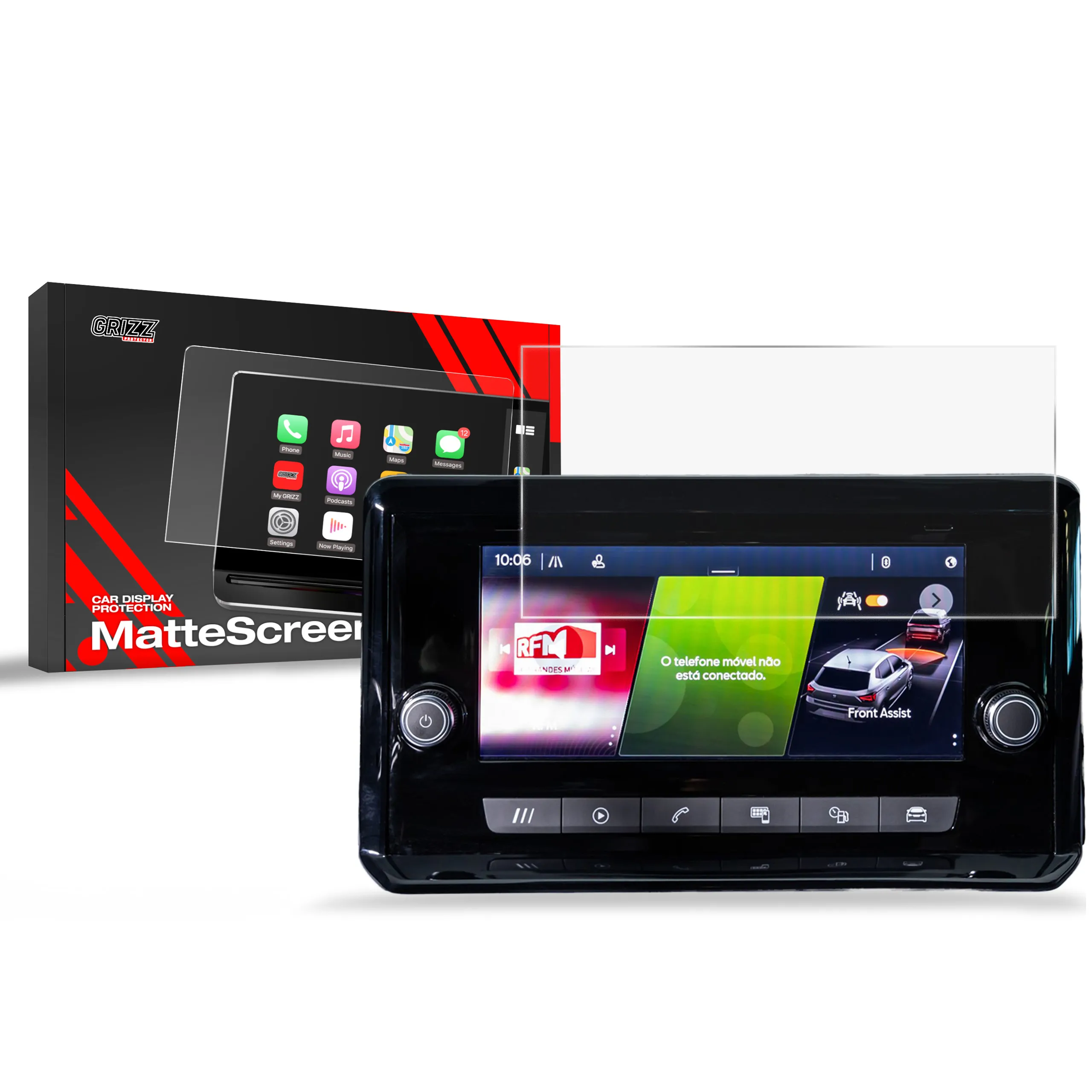 Skjermbeskytter Seat Arona 8,25" 2020 - 2024 │ Matt Anti-fingeravtrykk Film Grizz MatteScreen