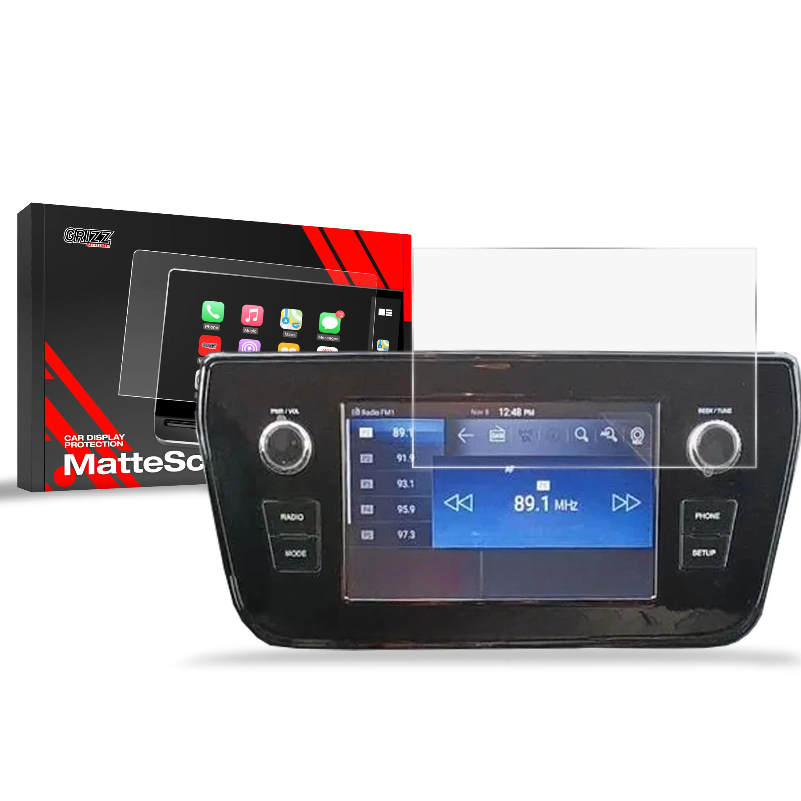 Skjermbeskytter SsangYong Tivoli 8" 2023 - 2025 │ Matt Anti-fingeravtrykk Film Grizz MatteScreen