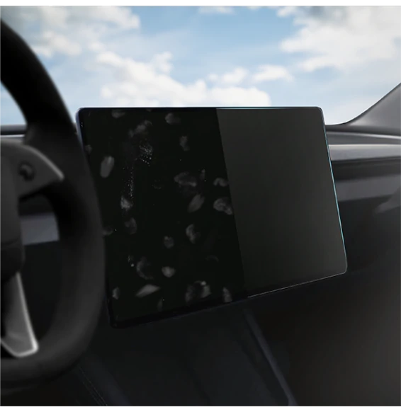 Skjermbeskytter Tesla Model 3 Highland 2023 - 2024 │ Matt Anti-fingeravtrykk Film Grizz MatteScreen – bilde 10