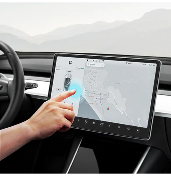 Skjermbeskytter Tesla Model 3 Highland 2023 - 2024 │ Matt Anti-fingeravtrykk Film Grizz MatteScreen – bilde 11