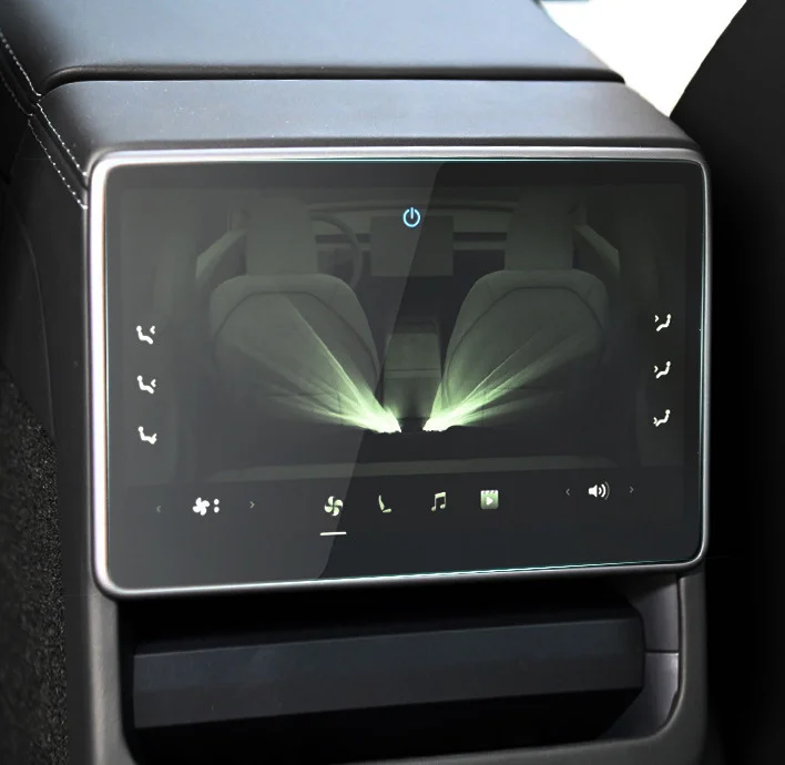 Skjermbeskytter Tesla Model 3 Highland 2023 -> / Tesla Model Y Juniper 2025 -> │ Matt beskyttelsesglass for bakskjerm – bilde 3