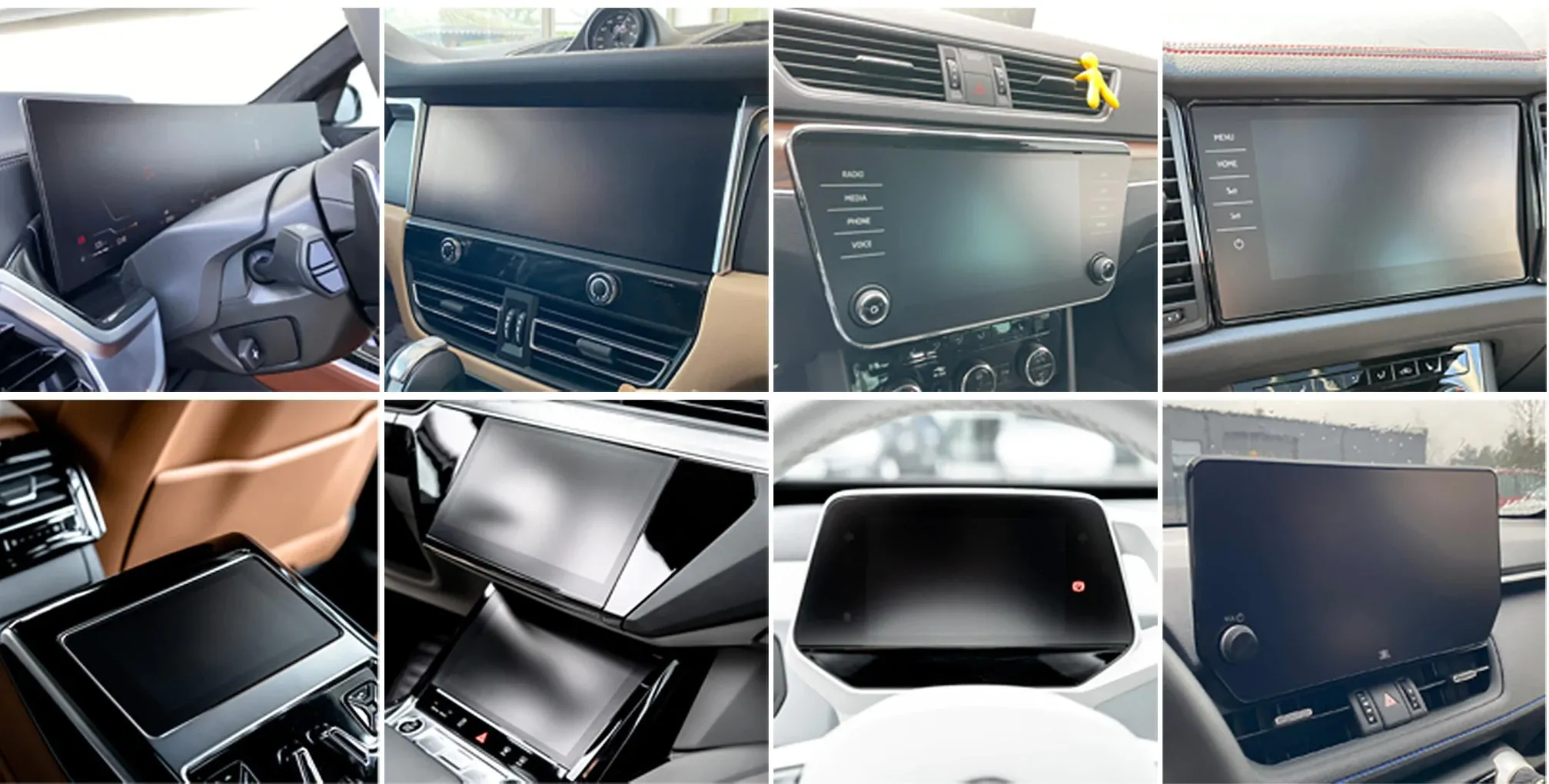 Skjermbeskytter Volkswagen California T5 │ Anti-fingeravtrykk skjermfolie Gjennomsiktig Grizz CarDisplay110 – bilde 5