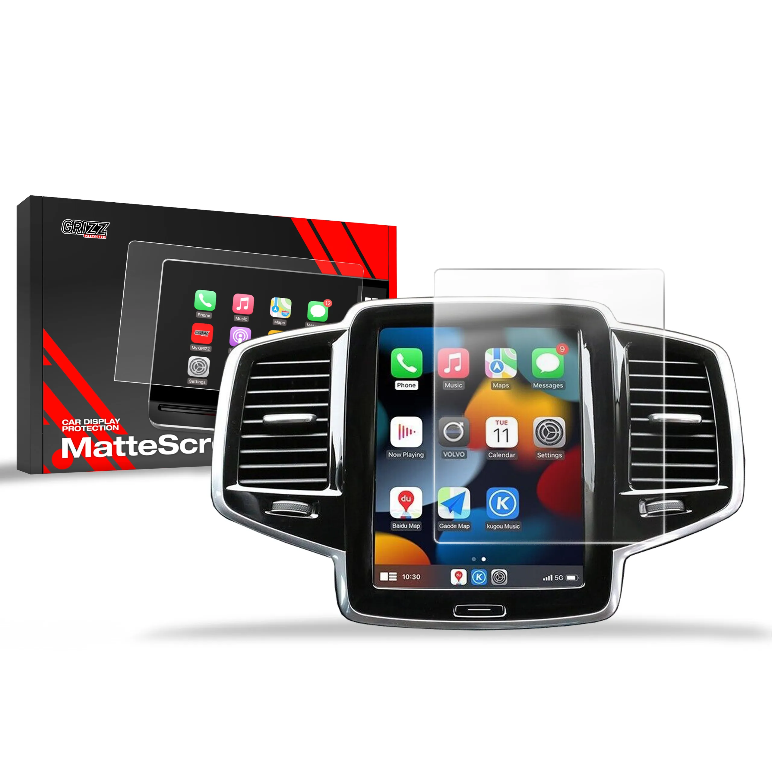 Skjermbeskytter Volvo XC90 2015 - 2020 │ Matt Anti-fingeravtrykk Film Grizz MatteScreen