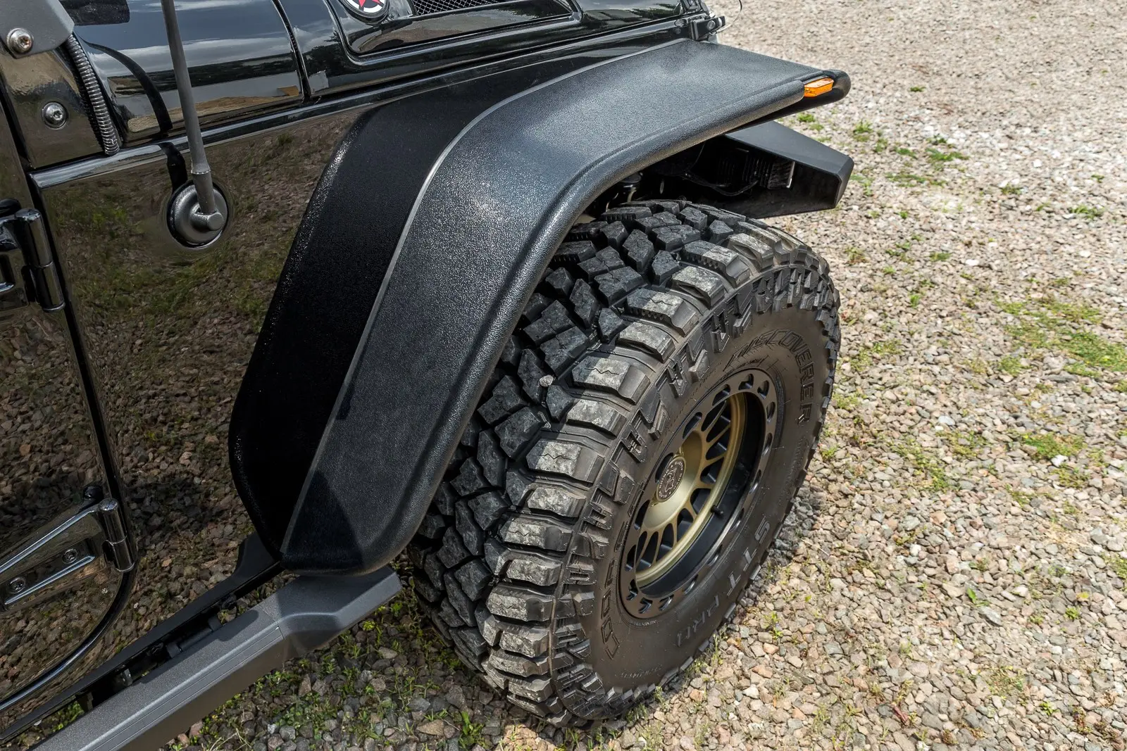 Skjermbreddere Jeep Wrangler JK 2006 - 2018 │ Black m/ LED blinklys – bilde 2