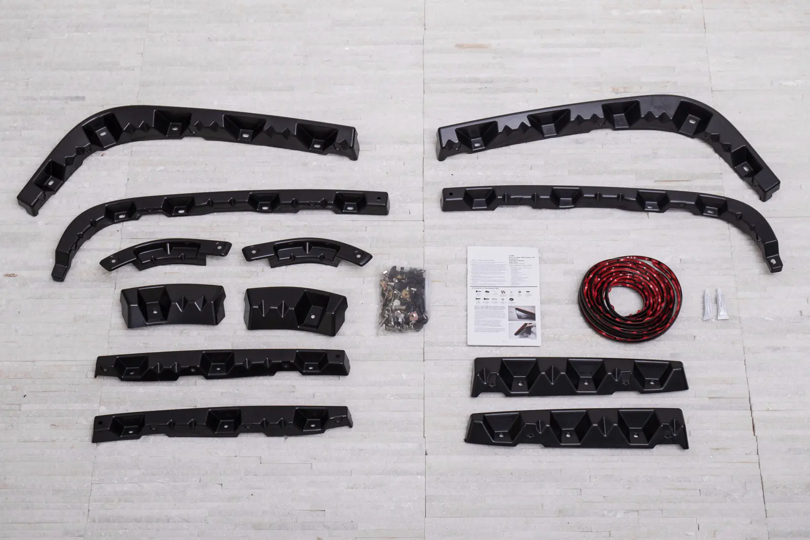 Skjermbreddere Jeep Wrangler JK 2006 - 2018 │ Black m/ LED blinklys – bilde 6