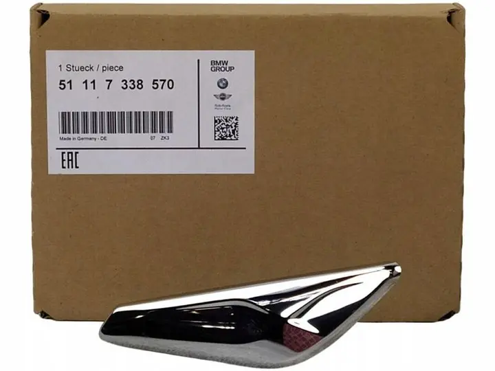 Skjermdeksel emblem høyre BMW X3 (F25) / BMW X4 (F26) 2014 - 2018 │ Chrome Edition
