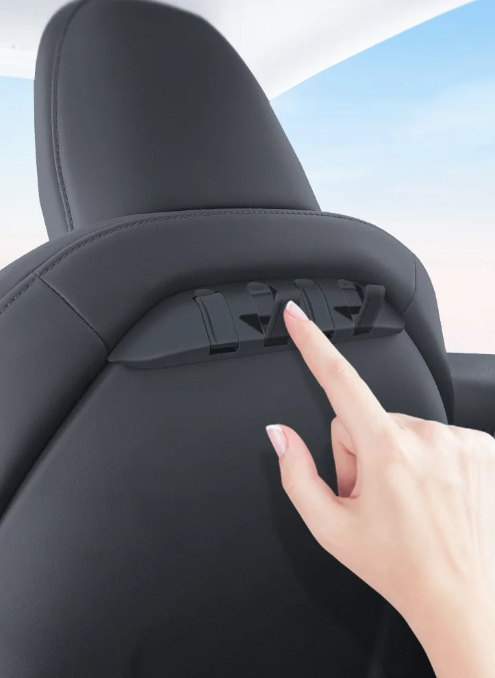 Skjulte kleshengere for forseterygg Tesla Model 3 & Model Y │ Sammenleggbare kleskroker til forsetene – bilde 3