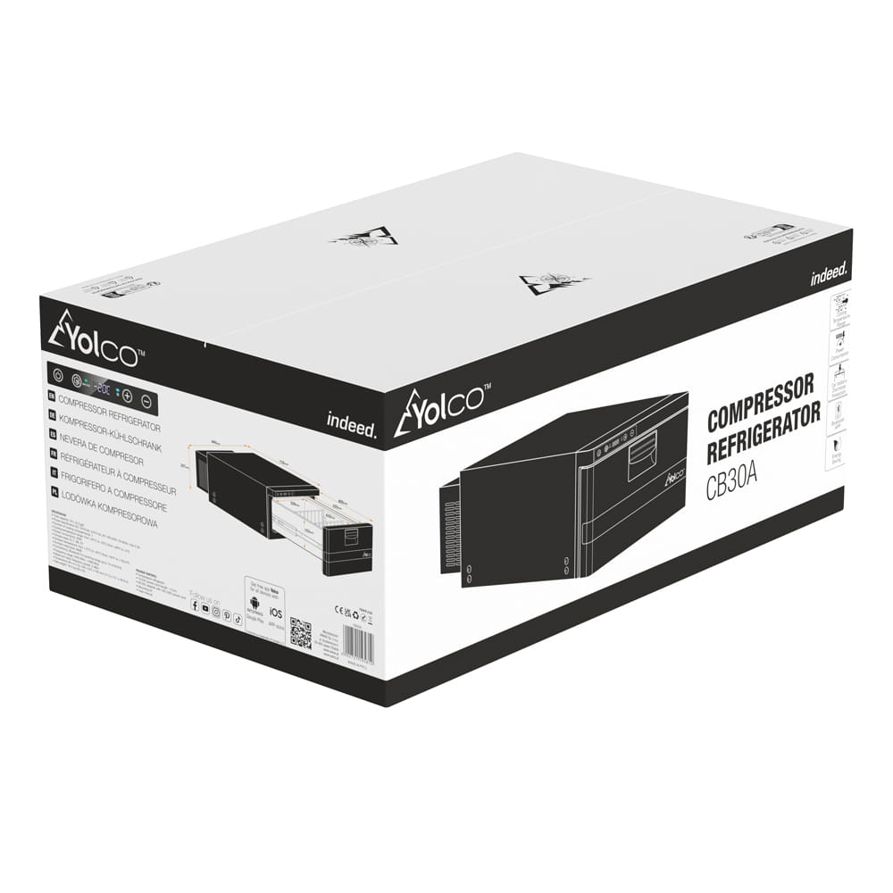 Skuffekjøleskap Yolco CB30A 24 L │ Bluetooth - kompressor - svart – bilde 16