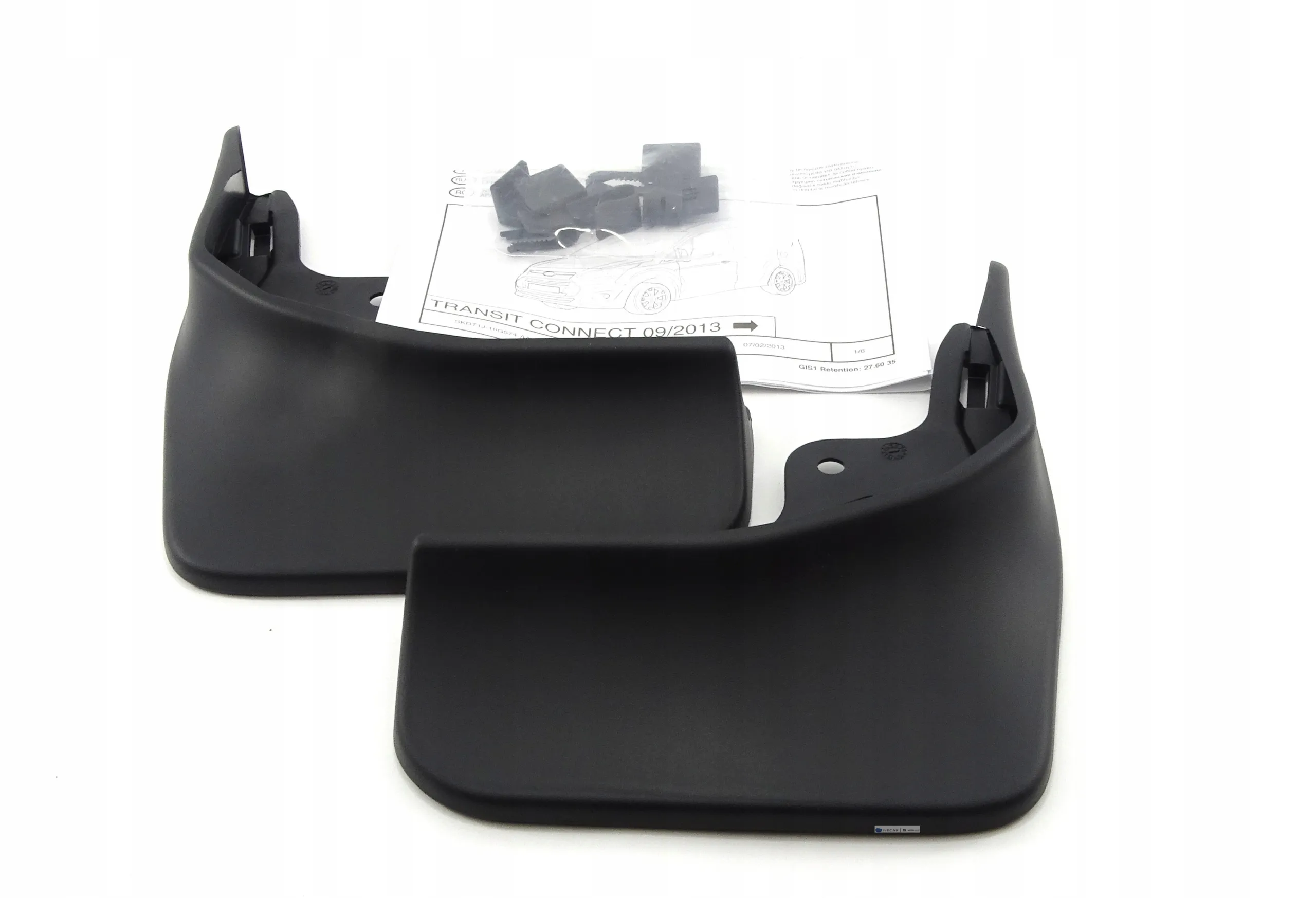 Skvettlapper bak Ford Transit Connect II / Tourneo Connect II 2012 - 2022  | Genuine® Black - sett 2 stk. – bilde 4