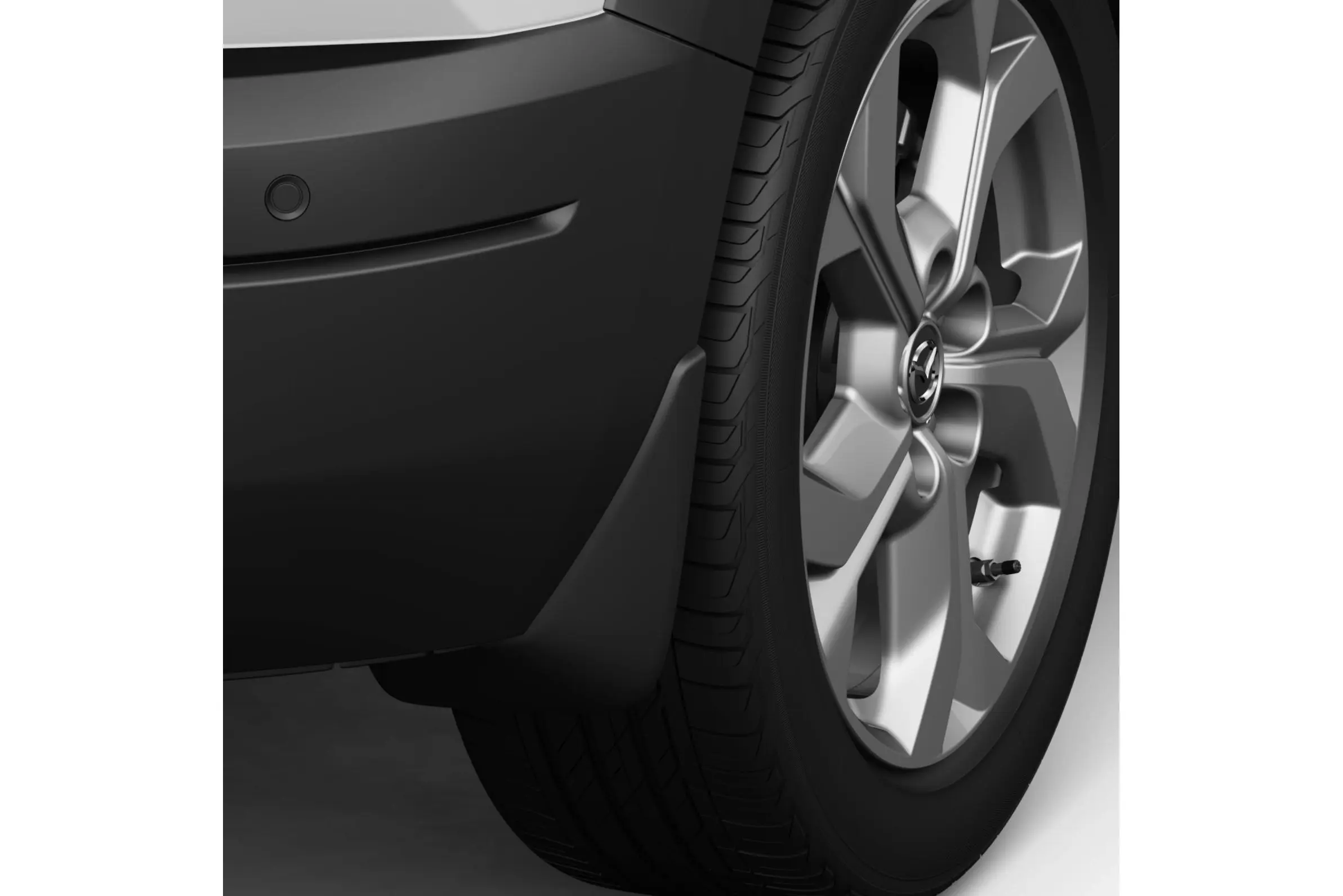 Skvettlapper bak Mazda MX-30 2020 -> │ Genuine® Mud Flaps - sett 2 stk. – bilde 2