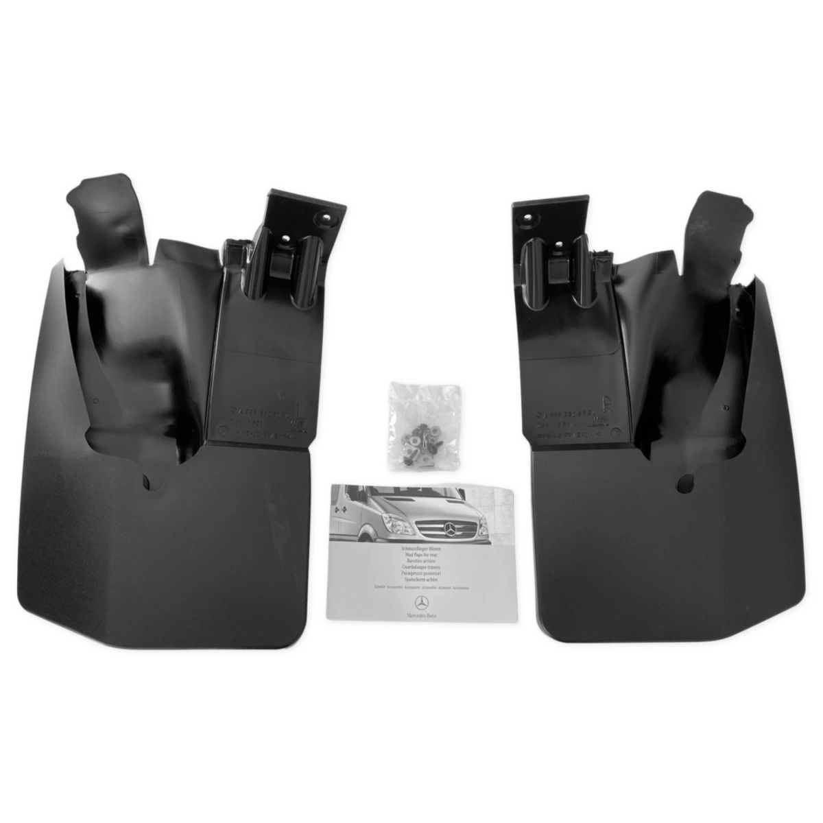 Skvettlapper bak Mercedes-Benz Sprinter III (W907 / W910) 2018 -> │ A2 - A4 Genuine® Mud Flaps - sett 2 stk. Image 2