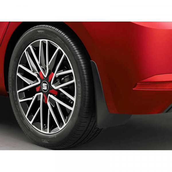 Skvettlapper bak Seat Ibiza (6F) 2018-> | Black - sett 2 stk.