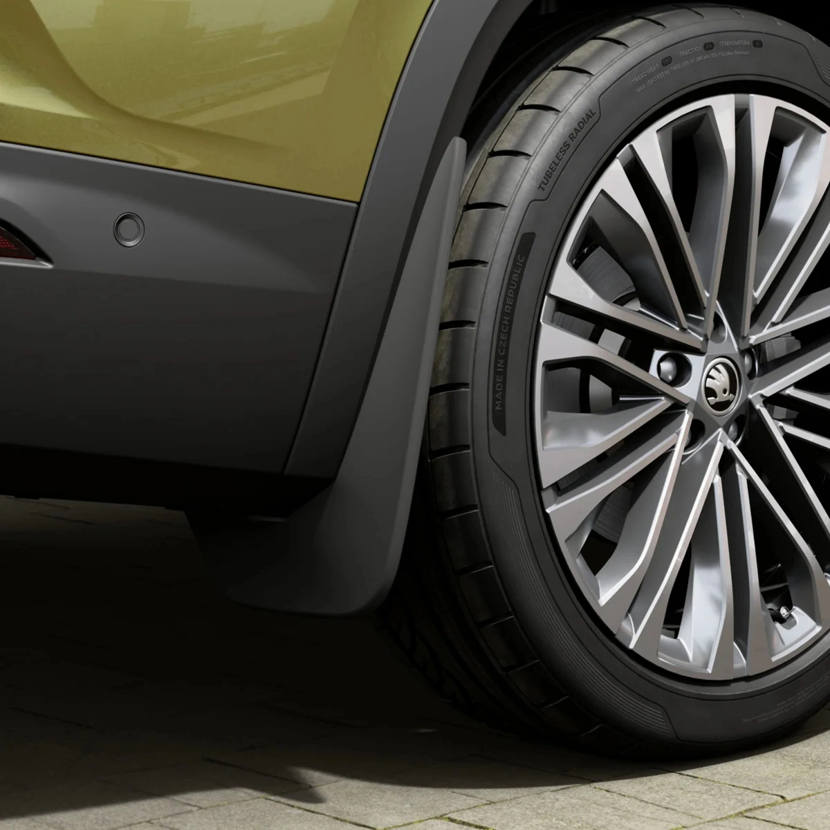 Skvettlapper bak Škoda Kodiaq II 2024 -> | Genuine® Black - sett 2 stk.