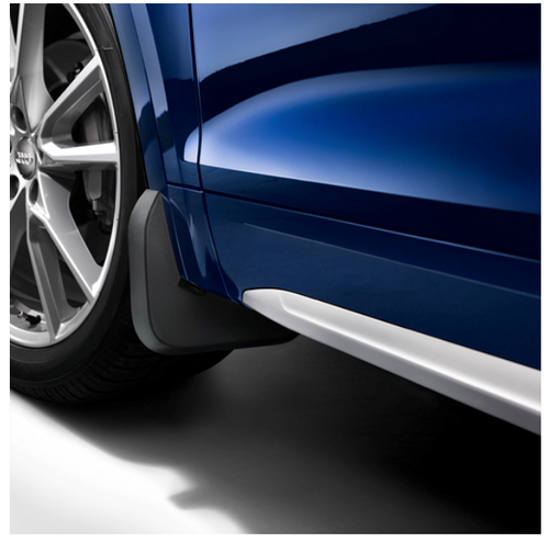 Skvettlapper foran Audi Q4 Sportback e-tron | ikke til S-Line - Genuine® Black - sett 2 stk.