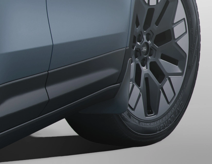 Skvettlapper foran Ford Explorer EV 2023 -> | Genuine® Black - sett 2 stk.
