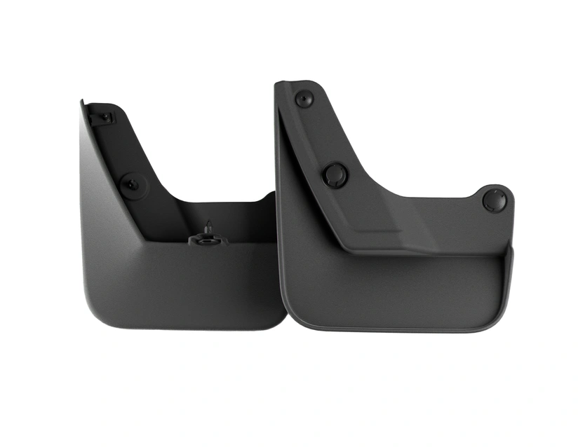 Skvettlapper foran Ford Explorer EV 2023 -> | Genuine® Black - sett 2 stk. – bilde 3