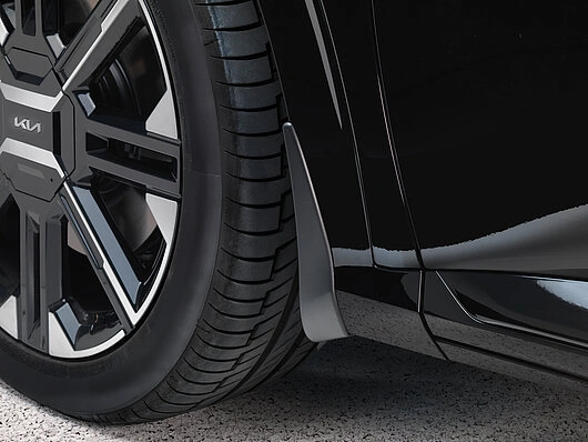 Skvettlapper foran Kia EV6 Facelift 2024 -> | Genuine® Mud Guards Black - sett 2 stk.