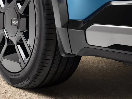 Skvettlapper foran Kia EV9 2023 -> | Genuine® Mud Guards Black - sett 2 stk.