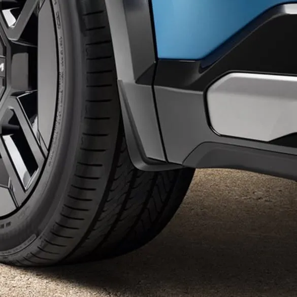 Skvettlapper foran Kia EV9 2023 -> | Genuine® Mud Guards Black - sett 2 stk. – bilde 2