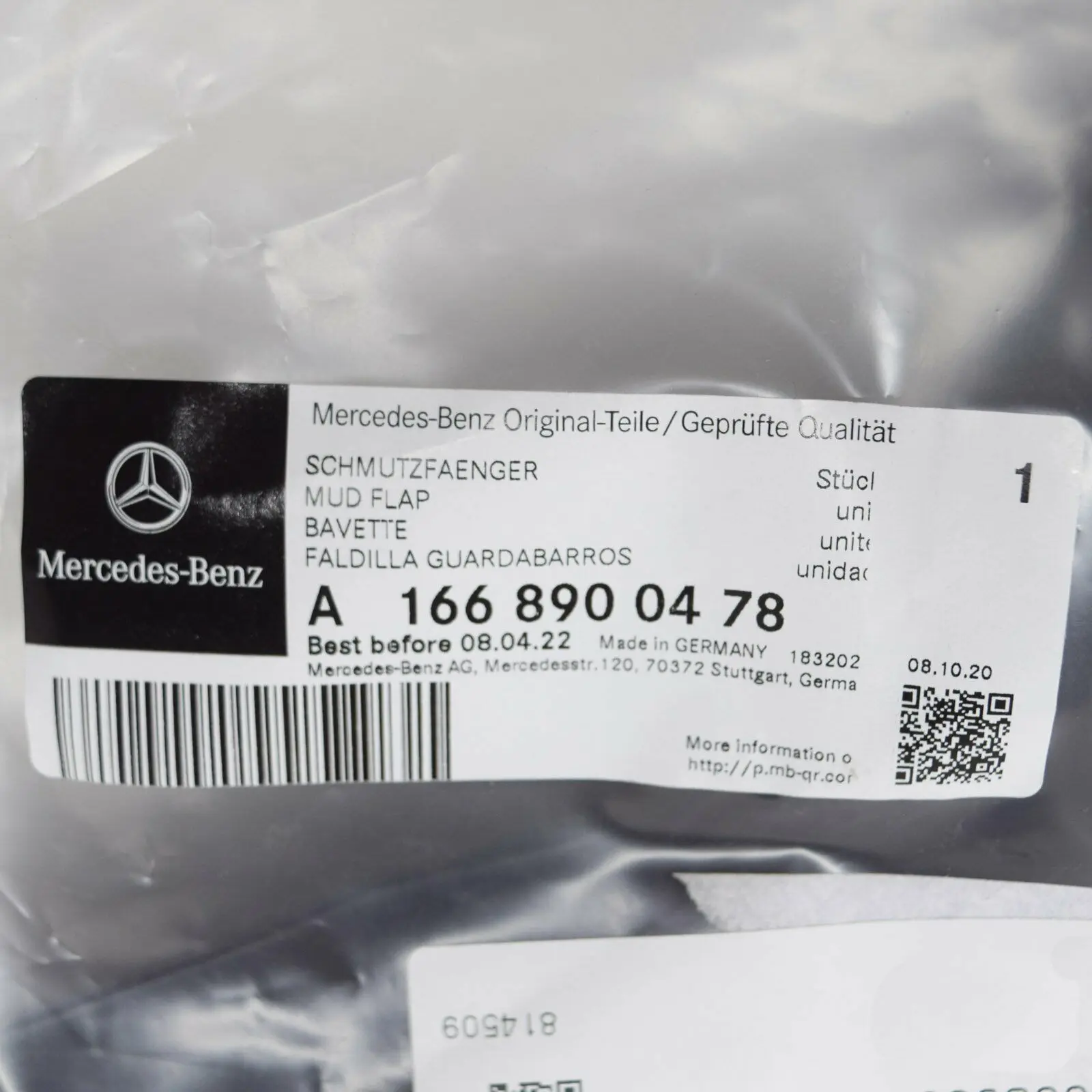 Skvettlapper foran Mercedes-Benz ML (W166) 2011 - 2015 – bilde 9