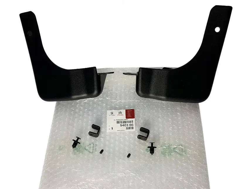 Skvettlapper foran Peugeot Partner II / Citroen Berlingo II 2008 - 2018 | Genuine® Black - sett 2 stk. – bilde 3