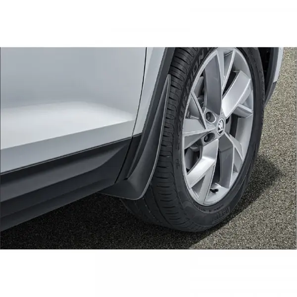 Skvettlapper foran Skoda Kodiaq I / Kodiaq Sportline 2016 - 2024 | Black - sett 2 stk.