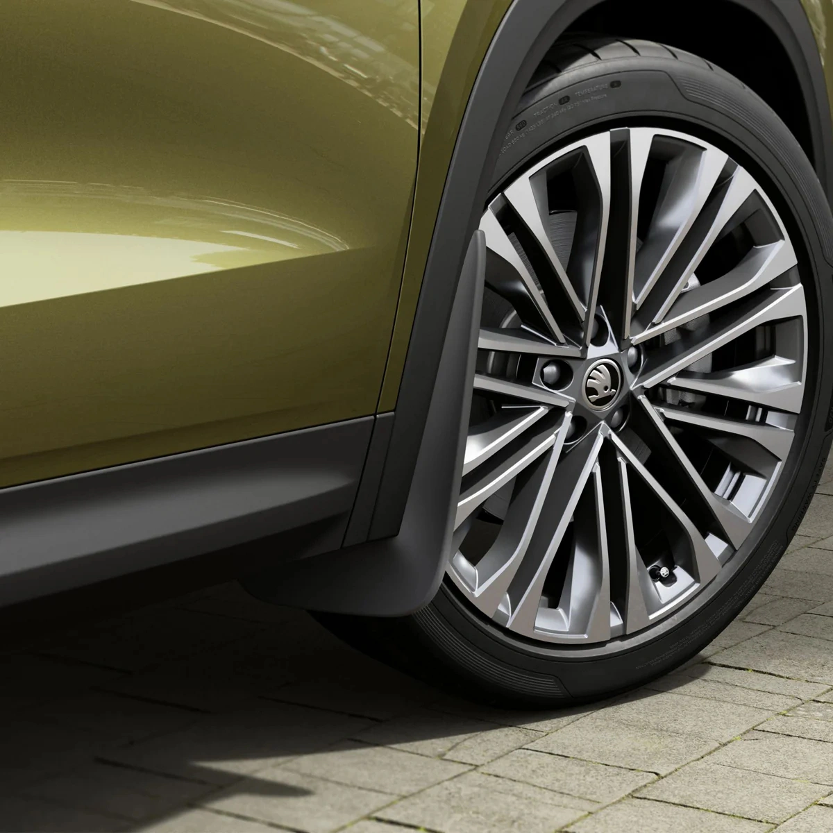 Skvettlapper foran Škoda Kodiaq II 2024 -> | Genuine® Black - sett 2 stk.