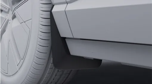 Skvettlapper foran Volvo EX30 2023 -> │ Genuine® Front Mudflap Kit Black - sett 2 stk.