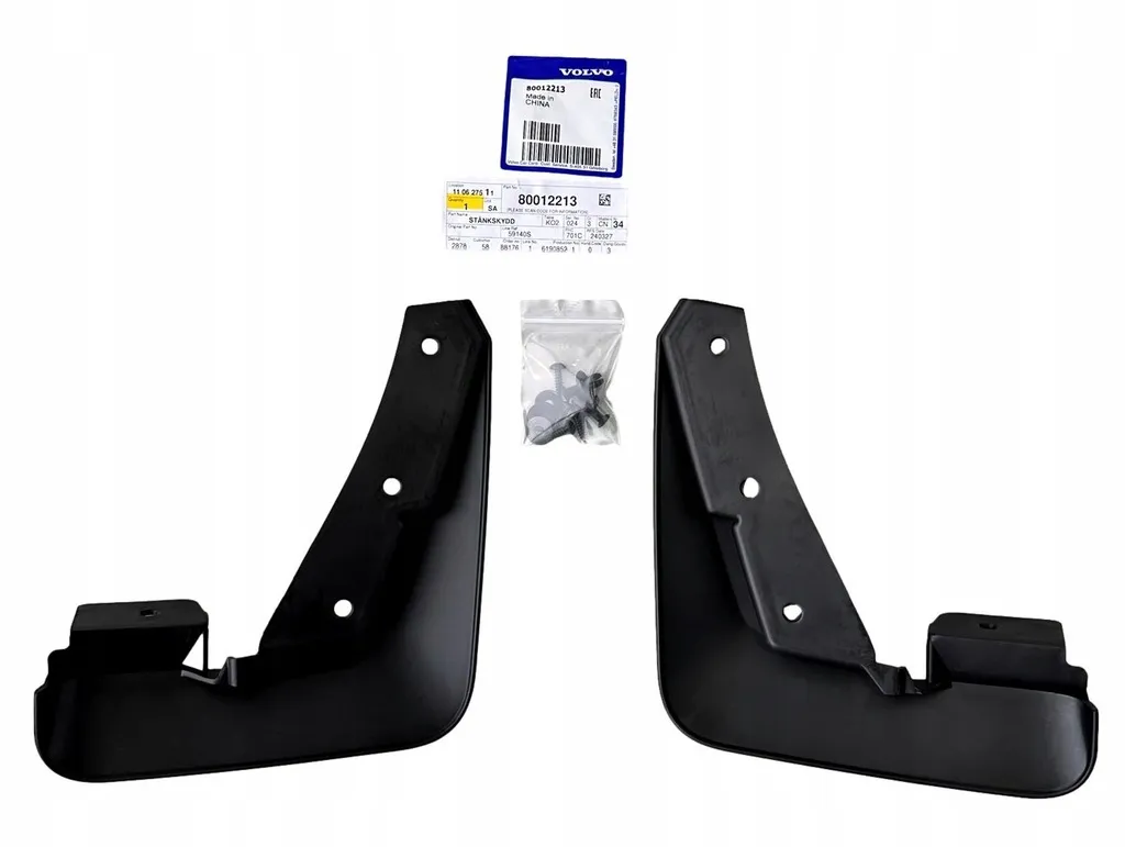 Skvettlapper foran Volvo EX30 2023 -> │ Genuine® Front Mudflap Kit Black - sett 2 stk. – bilde 6