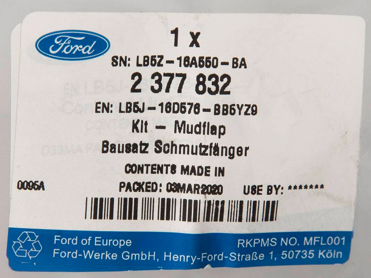 Skvettlapper Ford Explorer VI 2019 -> | bak Genuine® Black - sett 2 stk. – bilde 4